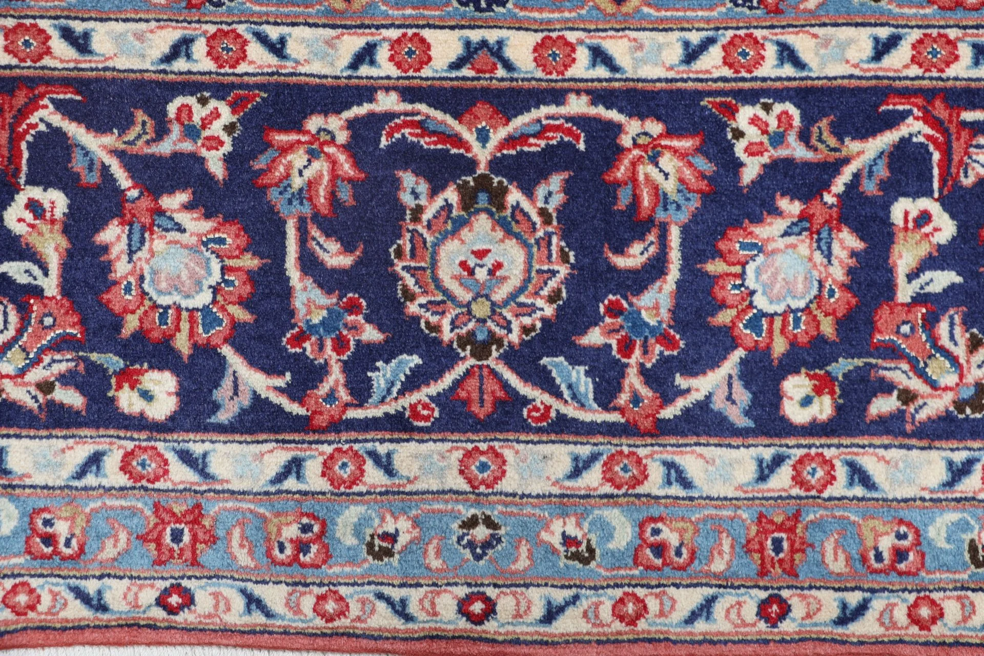 Kashan Perserteppich 252 × 358 cm aus Wolle, handgeknüpft