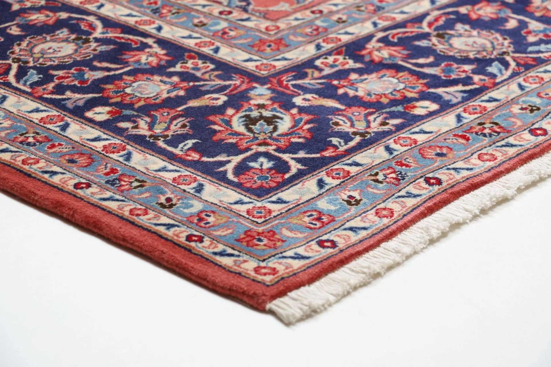 Kashan Perserteppich 252 × 358 cm aus Wolle, handgeknüpft