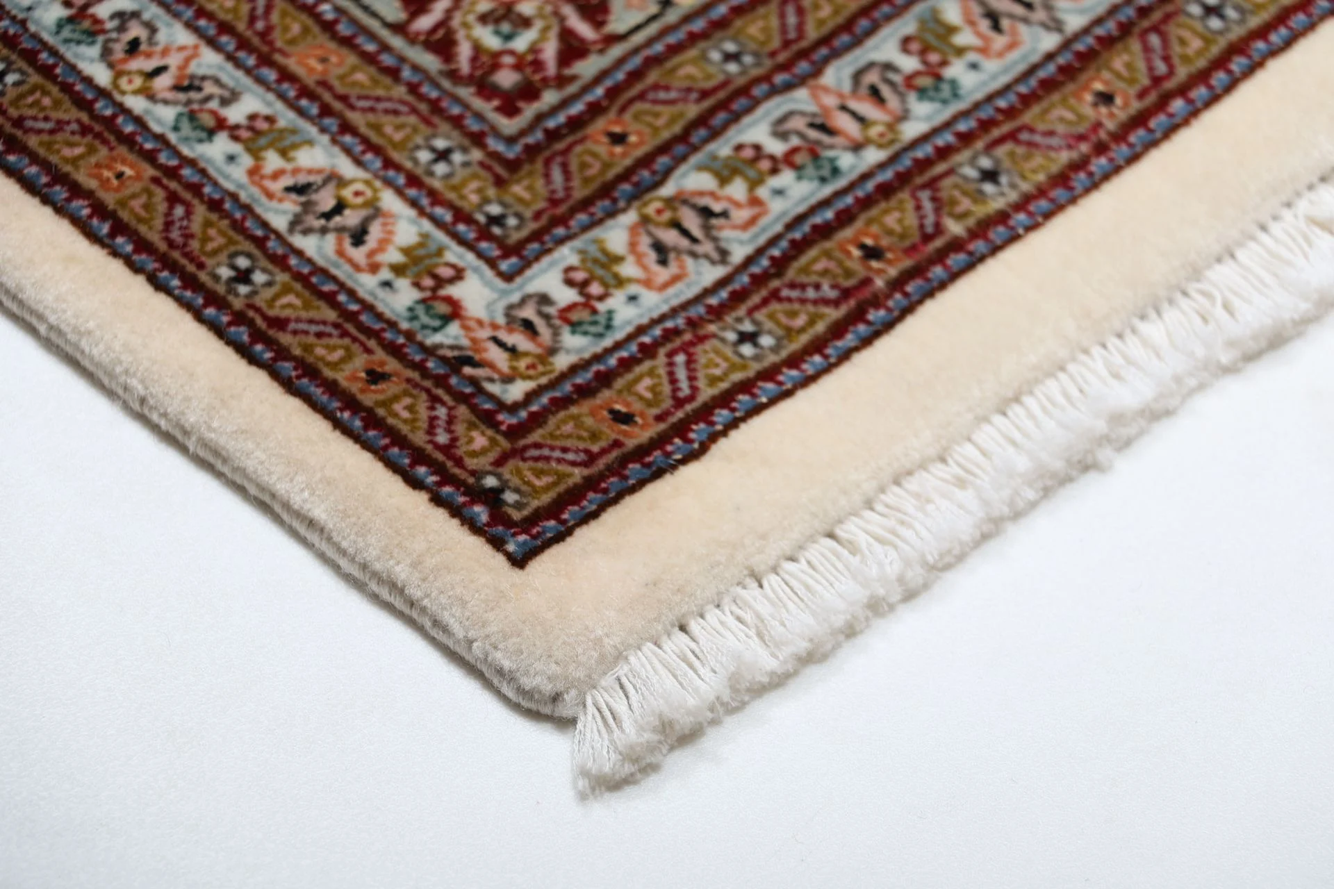 Täbriz Perserteppich 203 × 210 cm aus Wolle & Seide, handgeknüpft