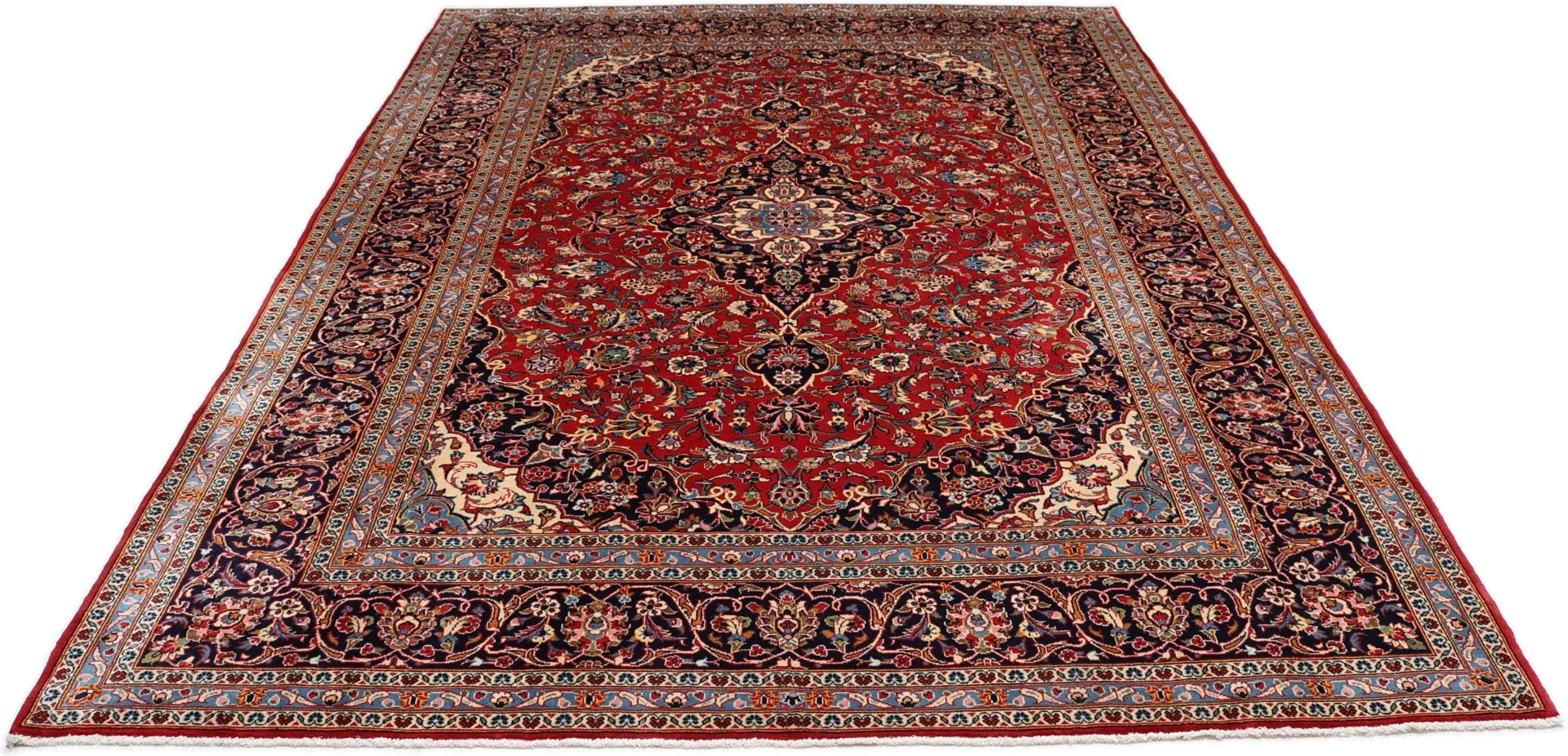 Handgeknüpfter Kashan Perserteppich 250 × 345 cm