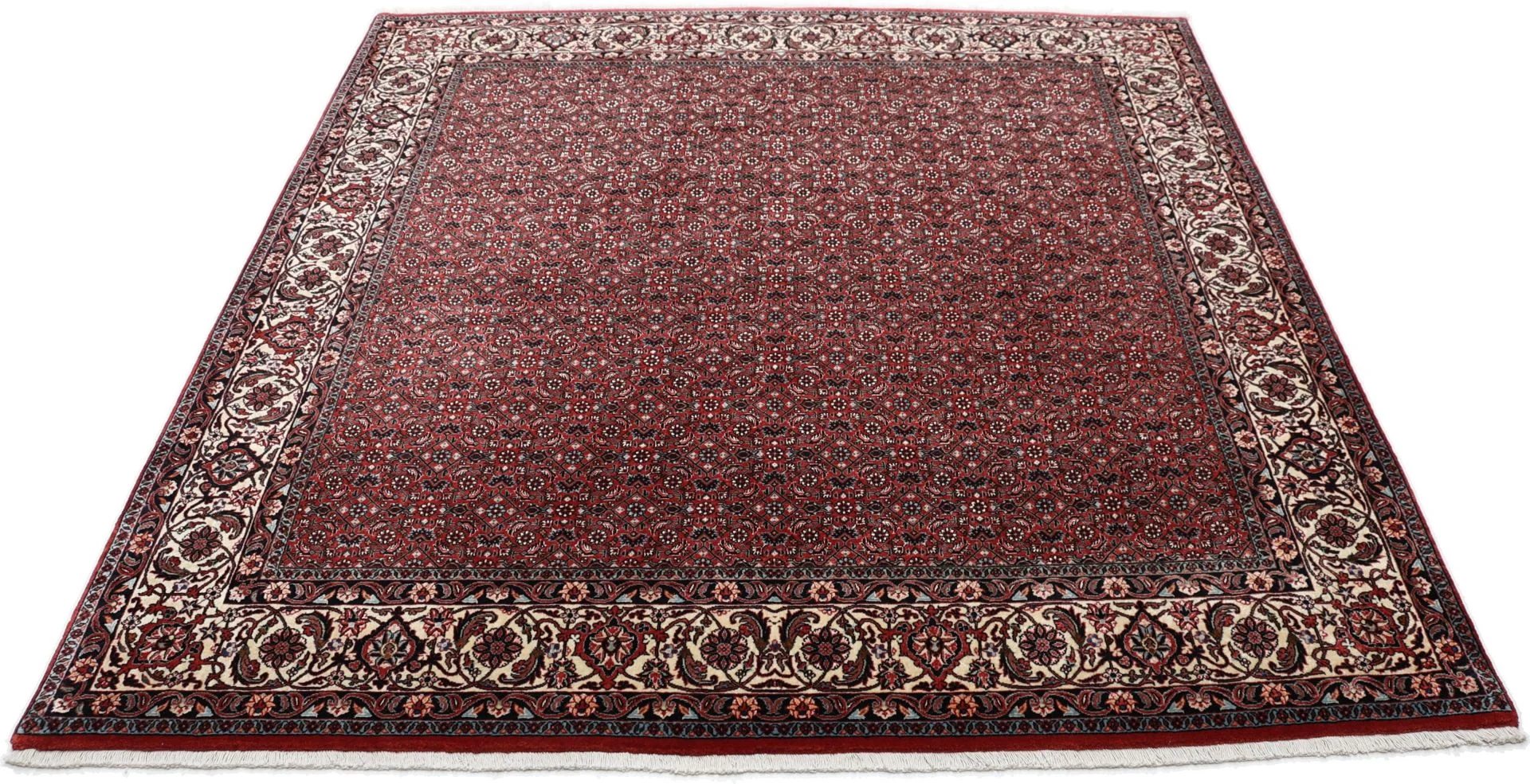 Bijar Perserteppich 204 × 212 cm aus Wolle & Seide, handgeknüpft