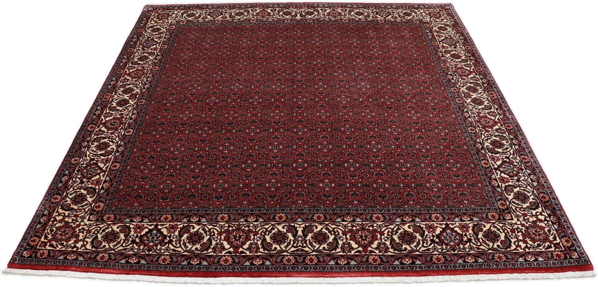 Bijar Perserteppich 204 × 212 cm aus Wolle & Seide, handgeknüpft