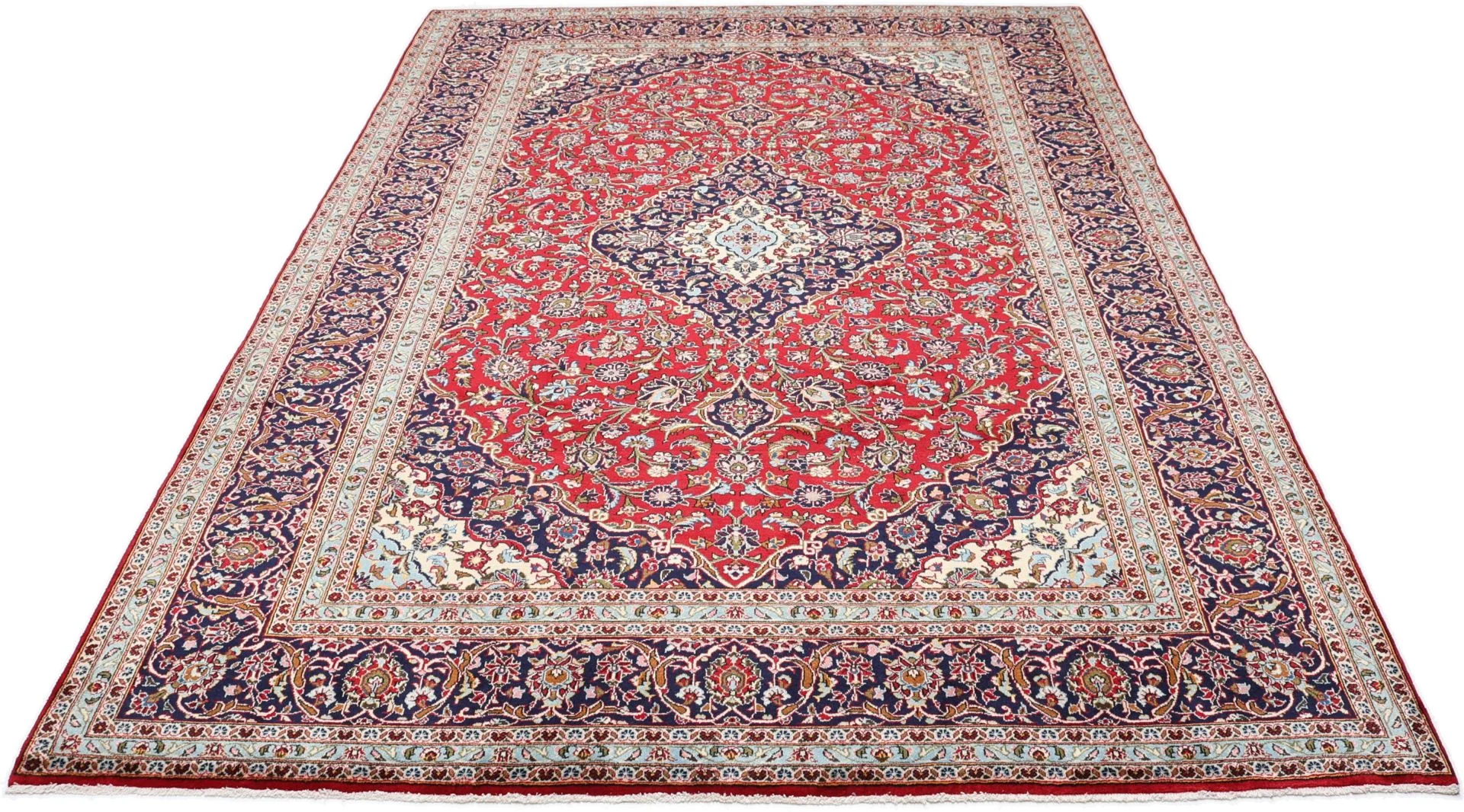 Handgeknüpfter Kashan Perserteppich 245 × 345 cm