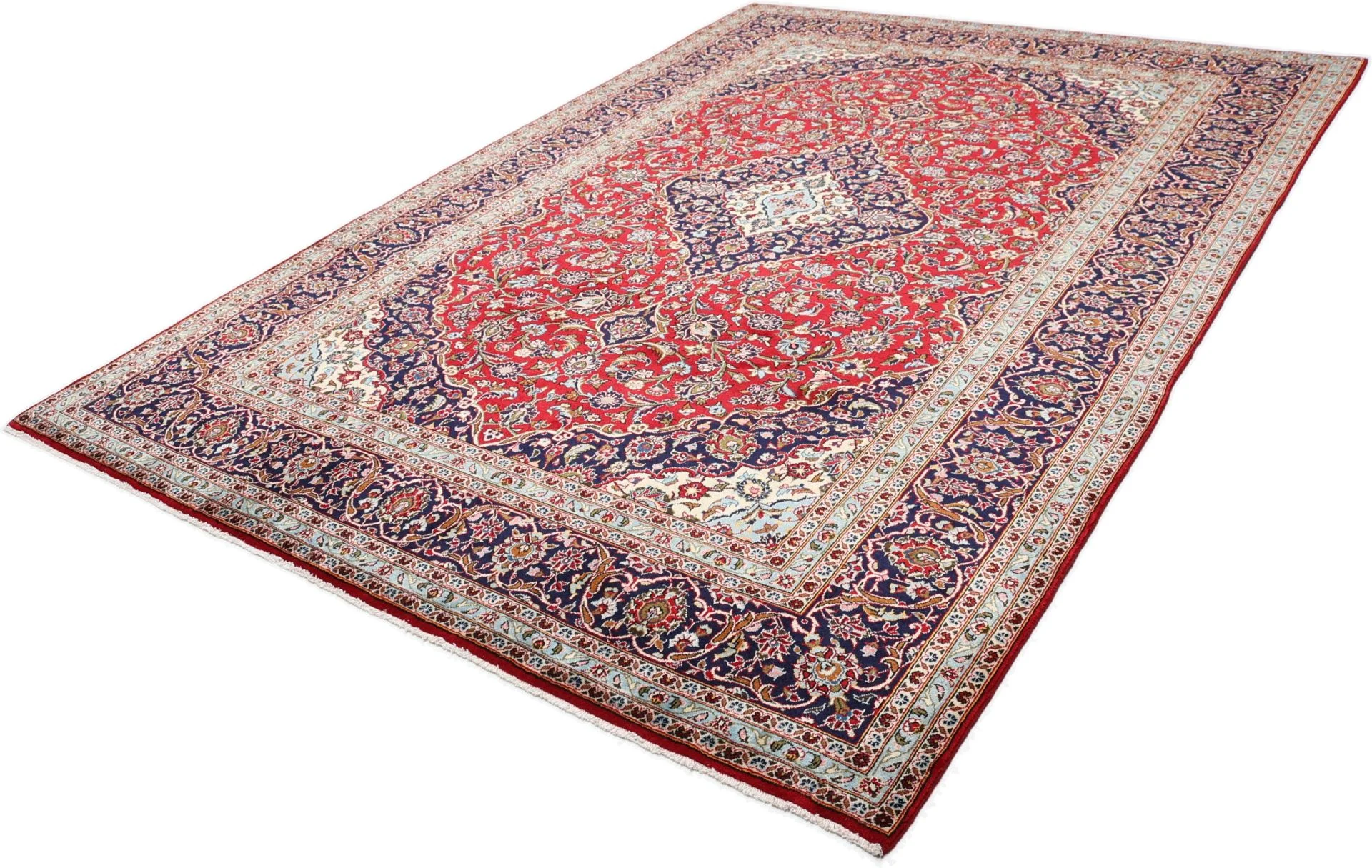Handgeknüpfter Kashan Perserteppich 245 × 345 cm