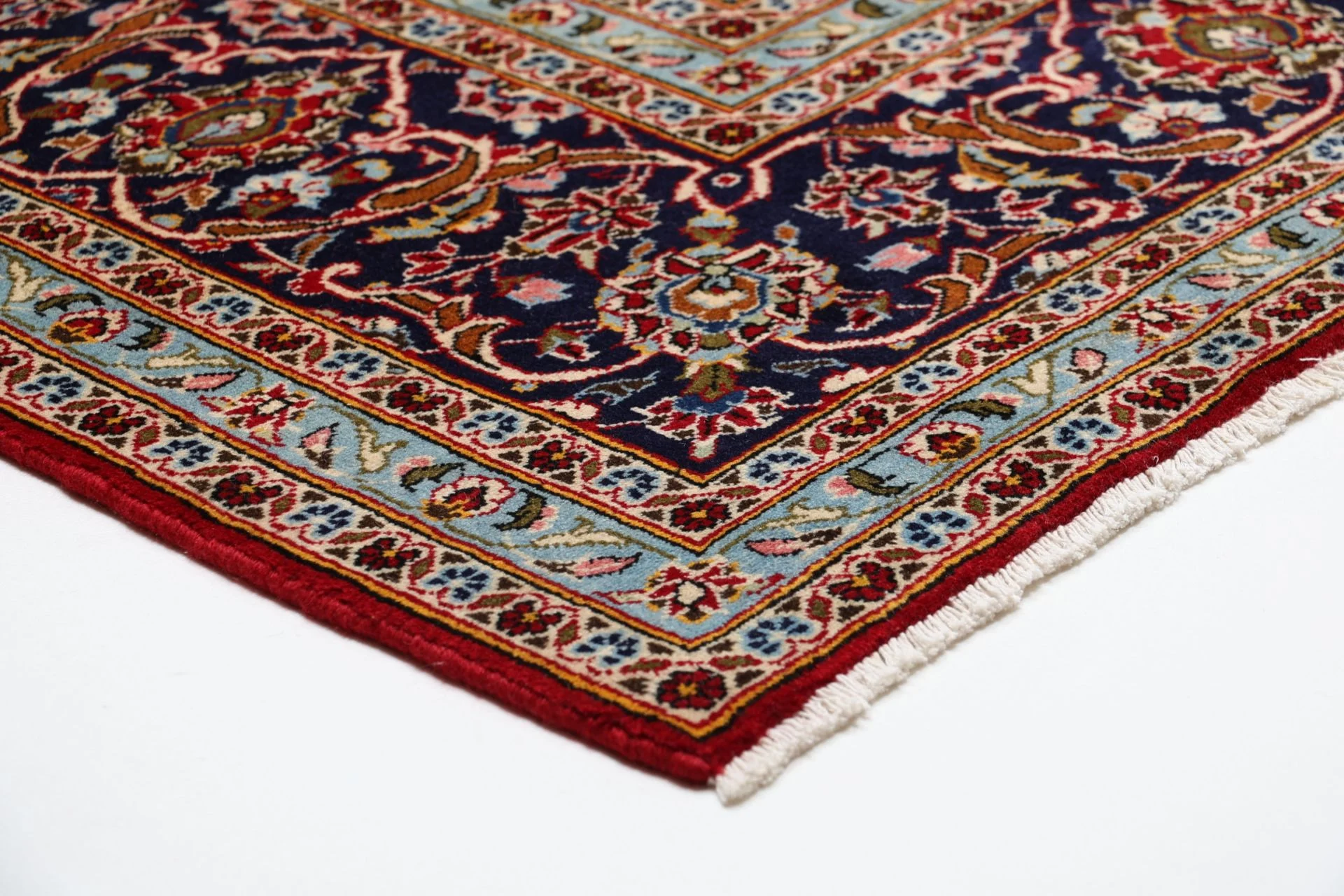 Handgeknüpfter Kashan Perserteppich 245 × 345 cm