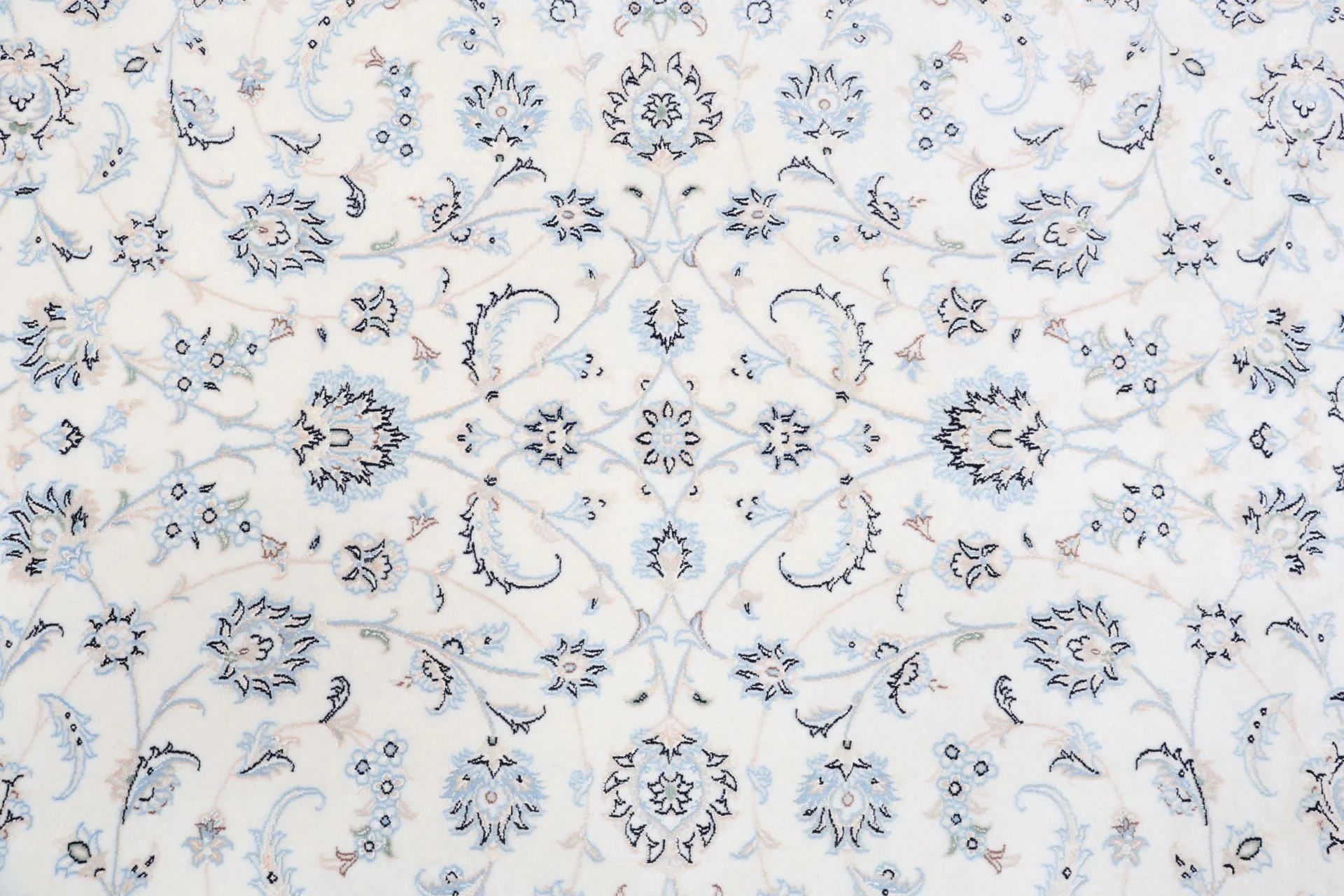 Handgeknüpfter Nain Perserteppich, 200 × 295 cm, Wolle & Seide