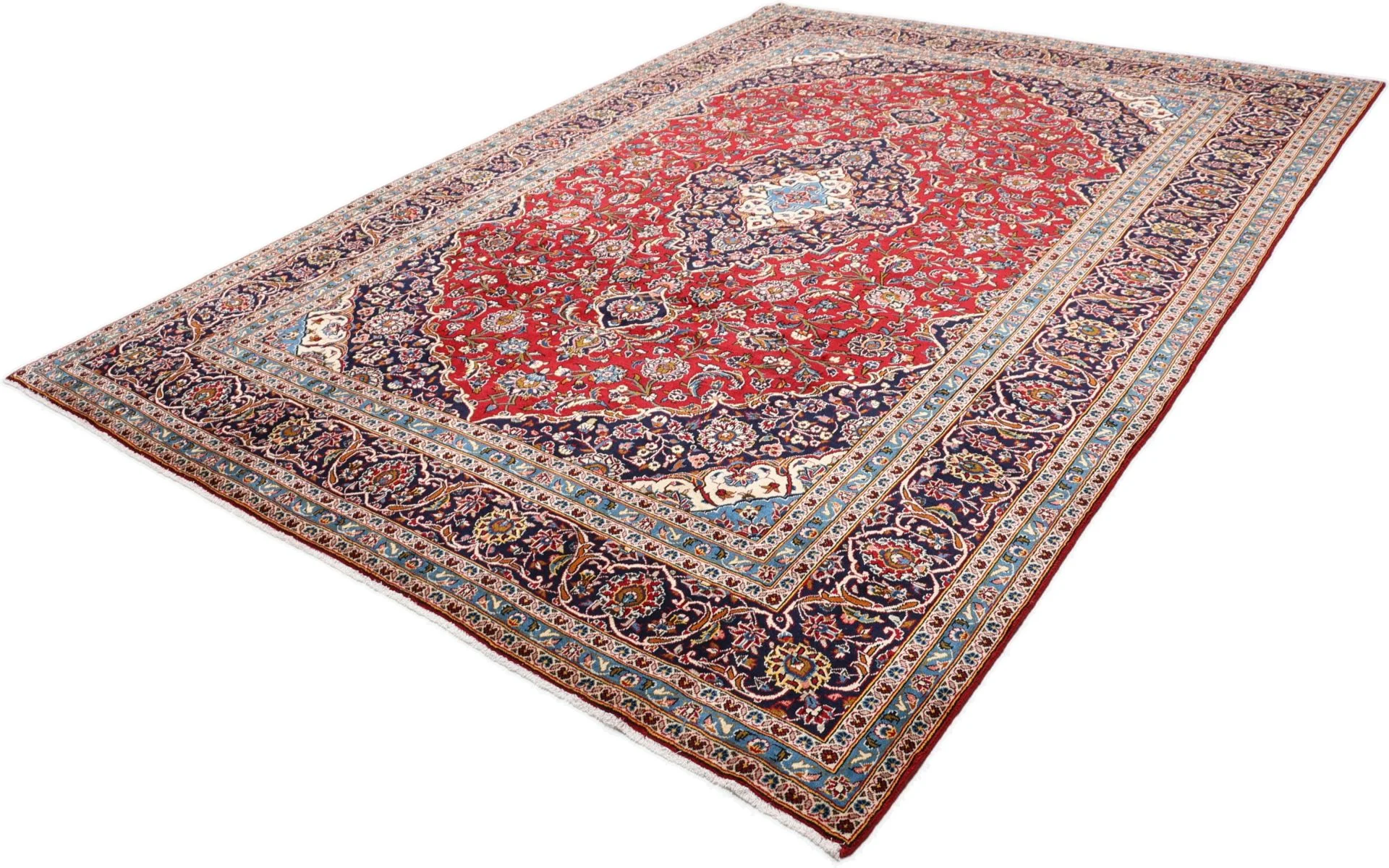 Kashan Perserteppich aus Iran, 245 × 350 cm