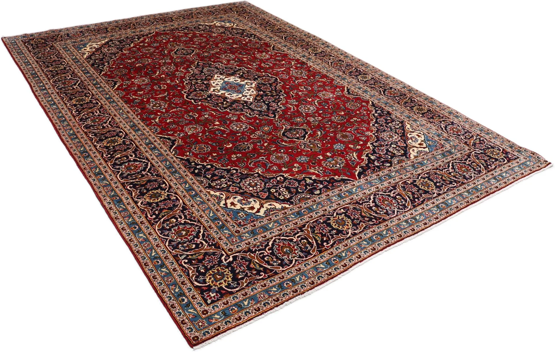 Kashan Perserteppich aus Iran, 245 × 350 cm