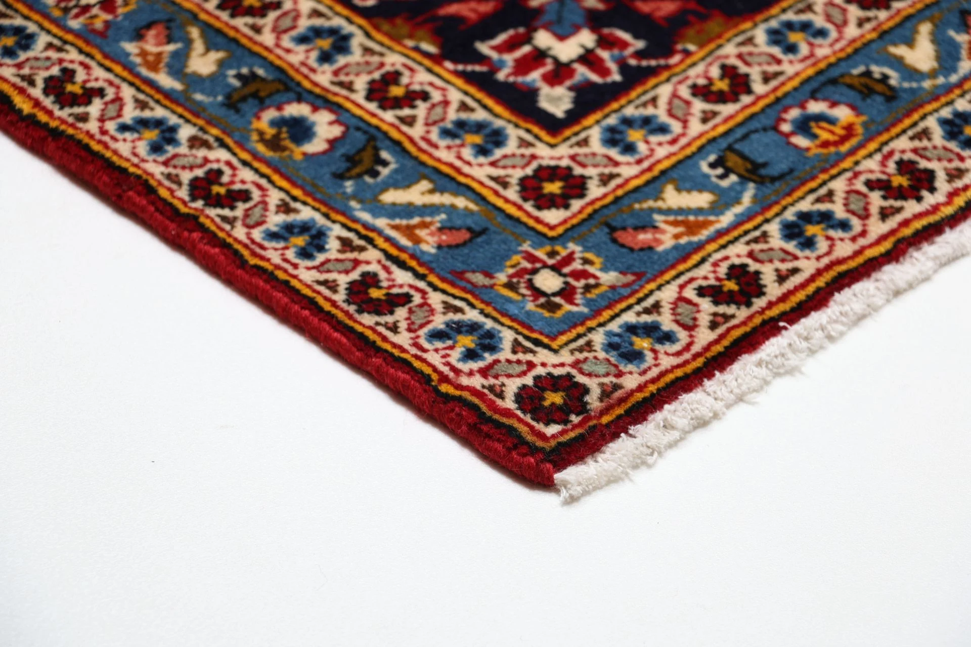 Kashan Perserteppich aus Iran, 245 × 350 cm
