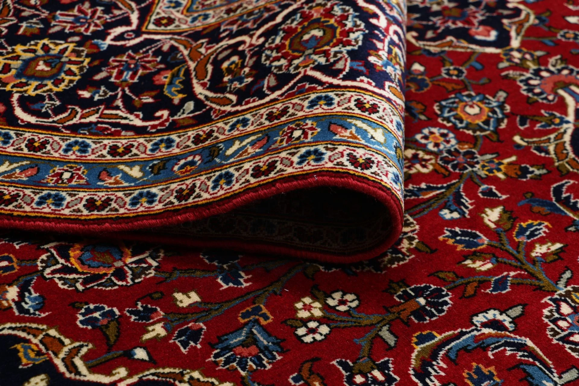 Kashan Perserteppich aus Iran, 245 × 350 cm