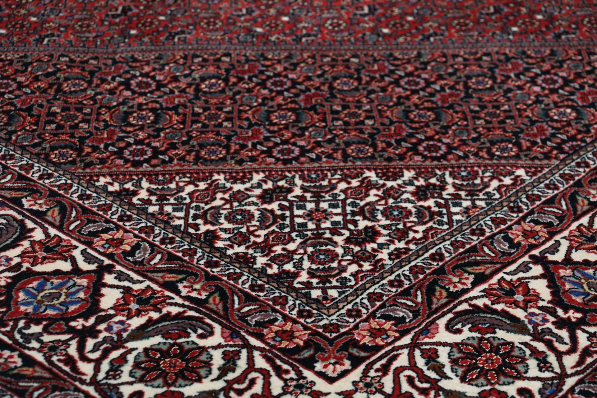 Handgeknüpfter Bijar Perserteppich, 203 × 280 cm, Wolle & Seide