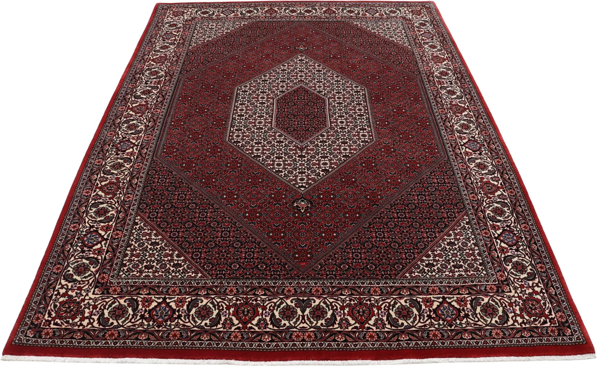 Handgeknüpfter Bijar Perserteppich, 203 × 280 cm, Wolle & Seide