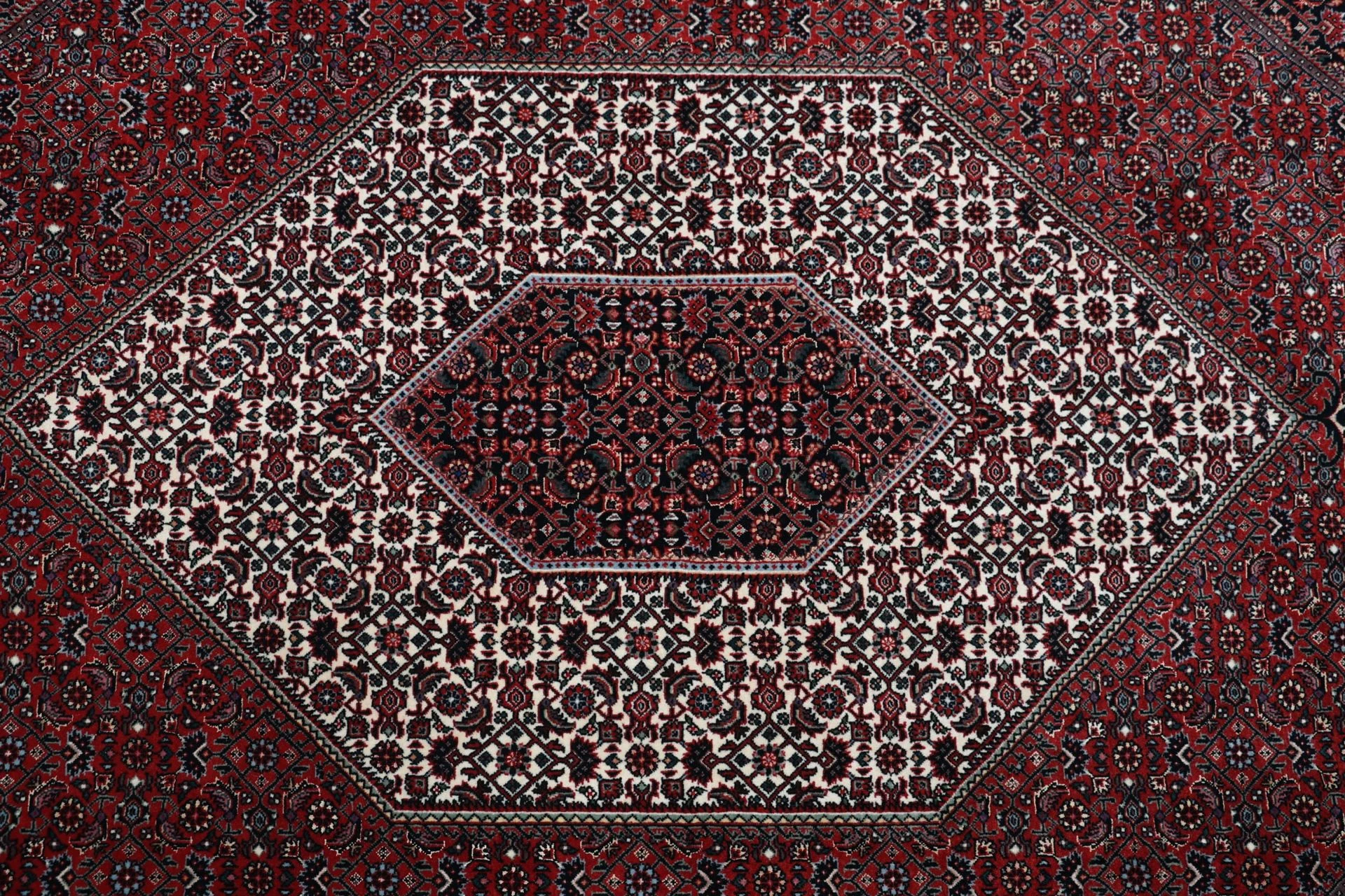 Handgeknüpfter Bijar Perserteppich, 203 × 280 cm, Wolle & Seide