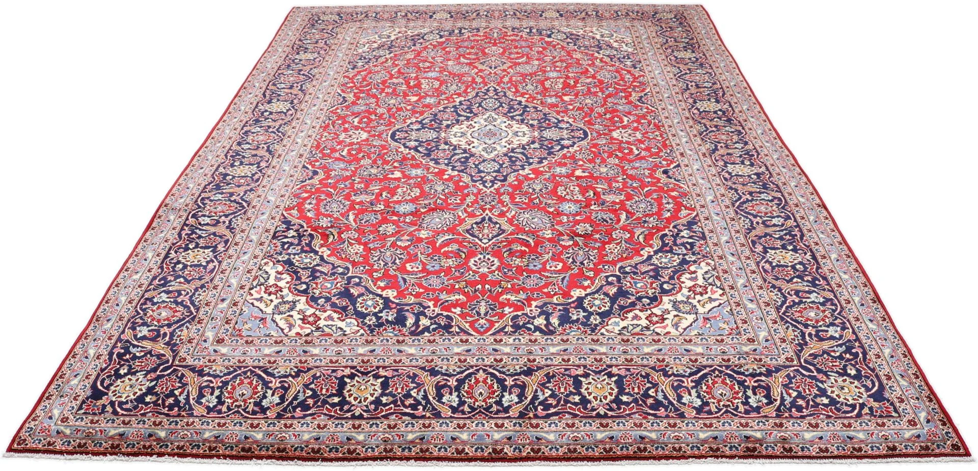Handgeknüpfter Kashan Perserteppich 245 × 350 cm