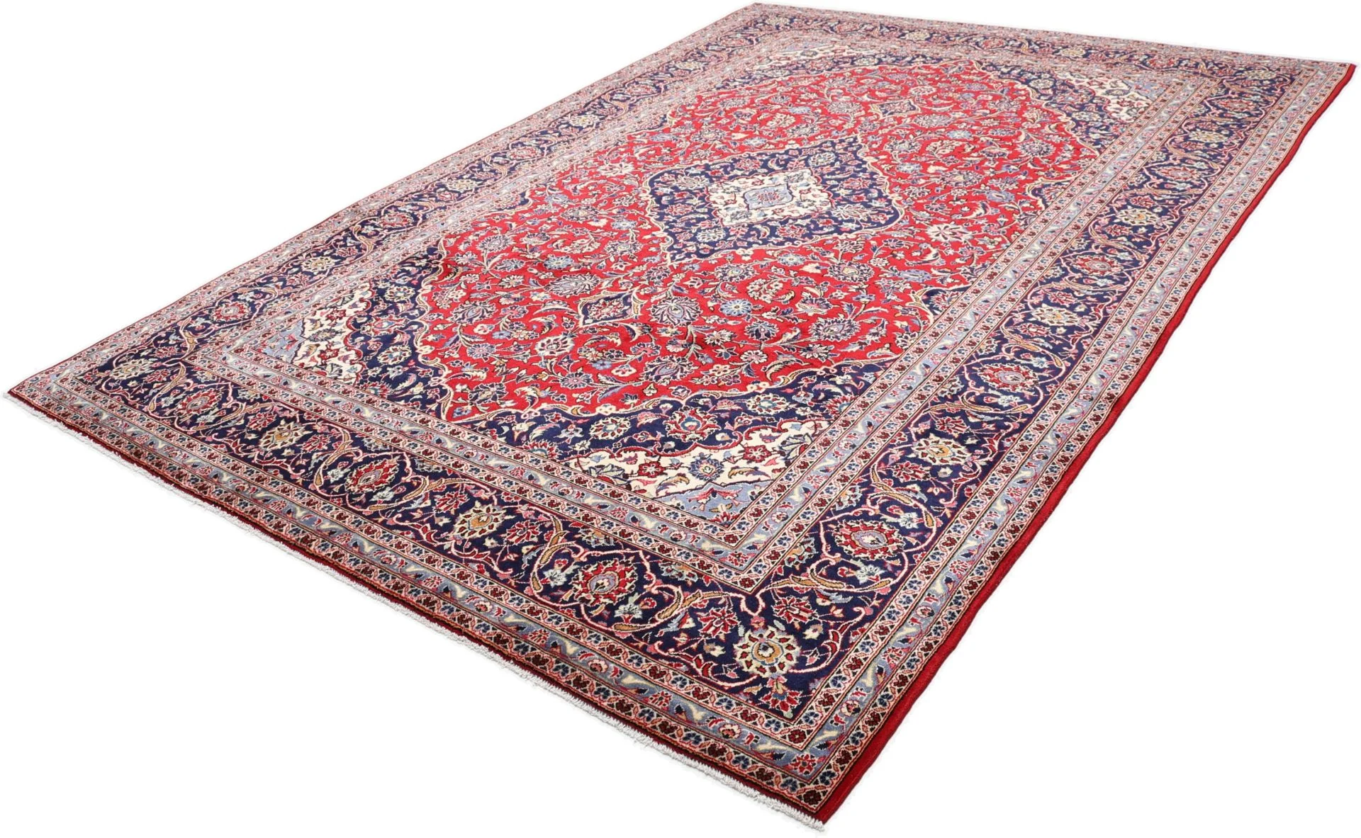Handgeknüpfter Kashan Perserteppich 245 × 350 cm