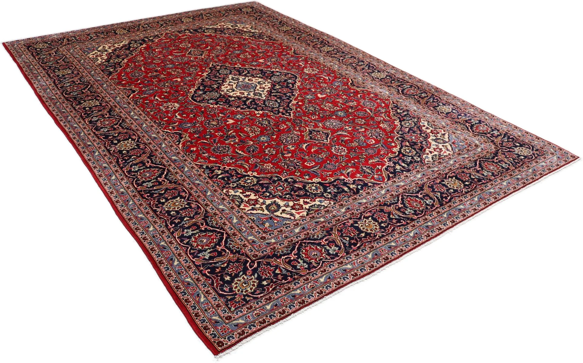 Handgeknüpfter Kashan Perserteppich 245 × 350 cm