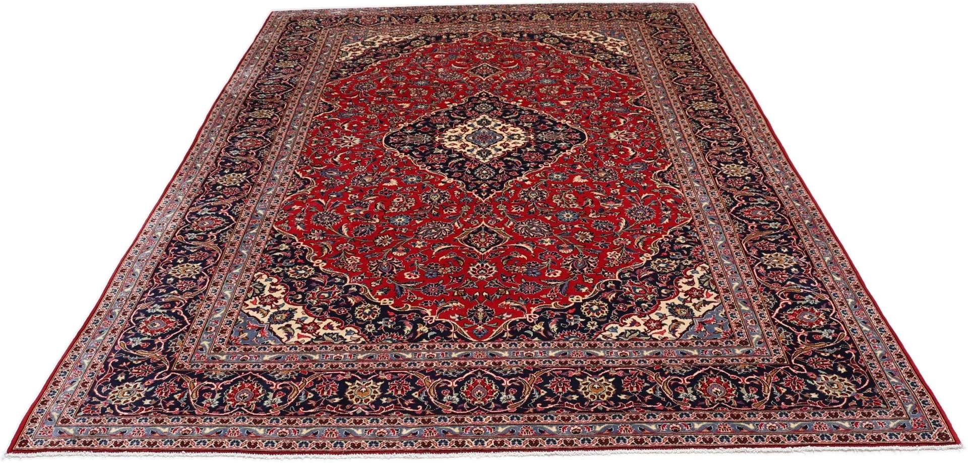 Handgeknüpfter Kashan Perserteppich 245 × 350 cm