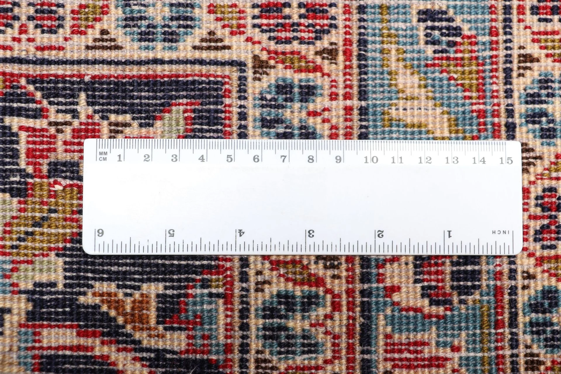 Handgeknüpfter Kashan Perserteppich 242 × 345 cm