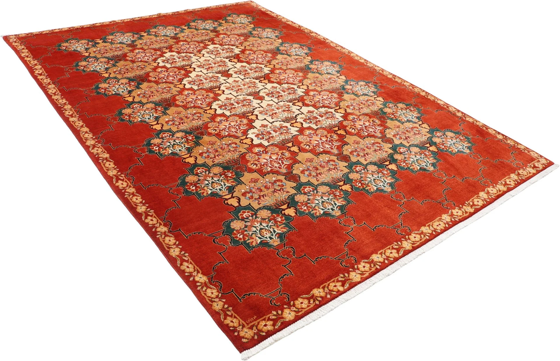 Handgeknüpfter Bakhtiari Perserteppich 220 × 308 cm