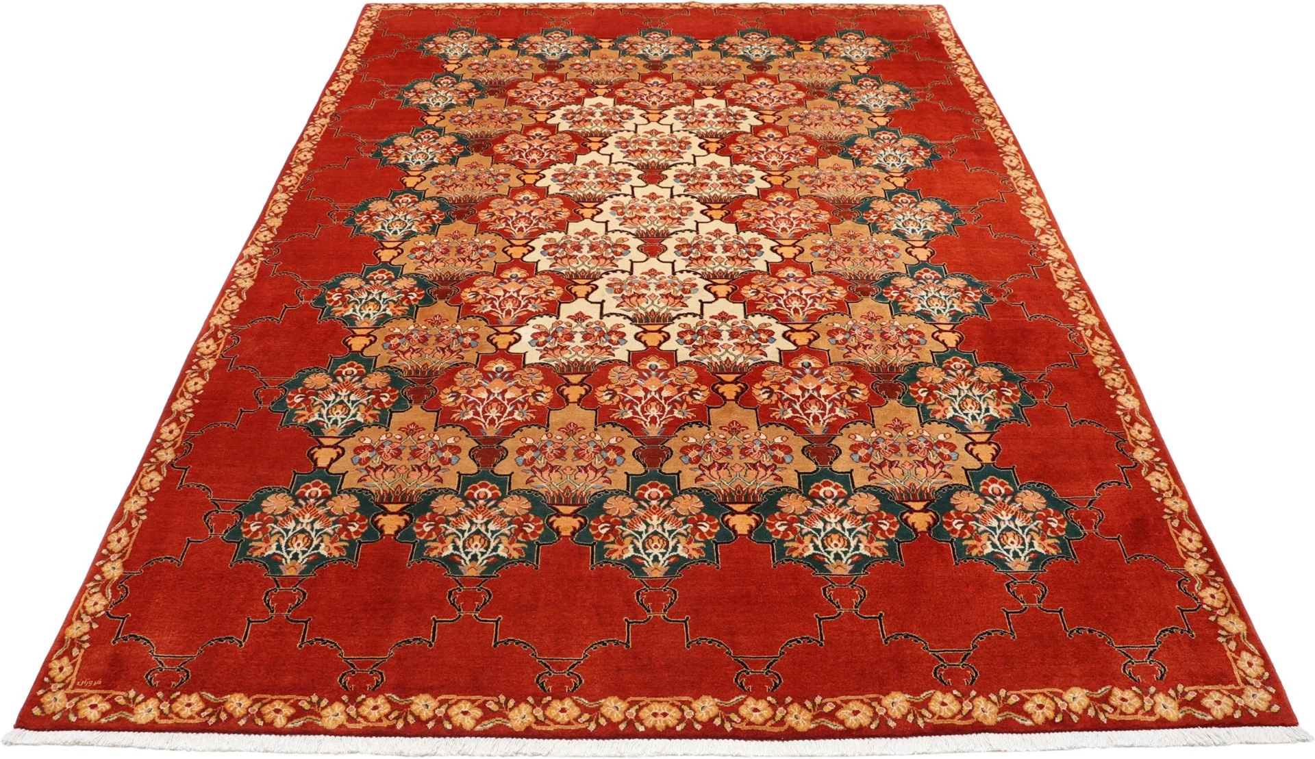 Handgeknüpfter Bakhtiari Perserteppich 220 × 308 cm