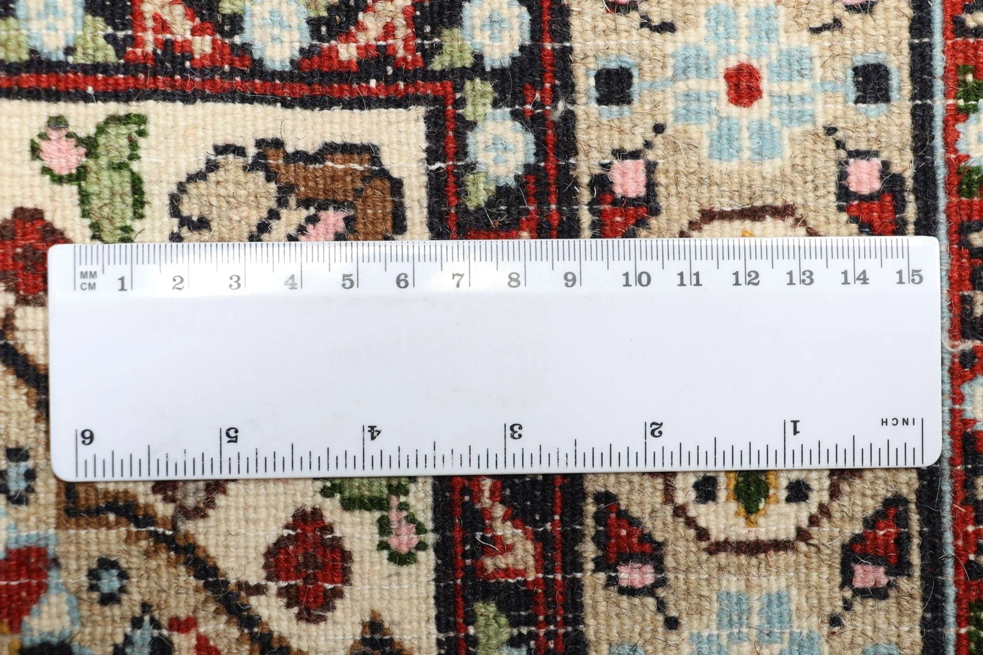 Moud Perserteppich 248 × 348 cm aus Wolle, handgeknüpft