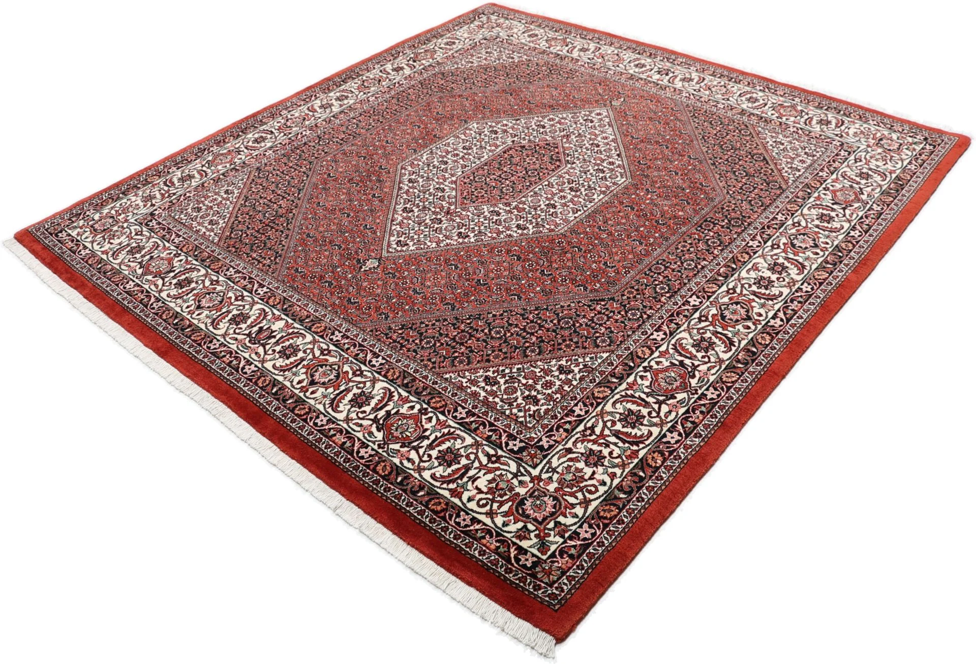 Bijar Perserteppich 200 × 213 cm aus Wolle & Seide, handgeknüpft