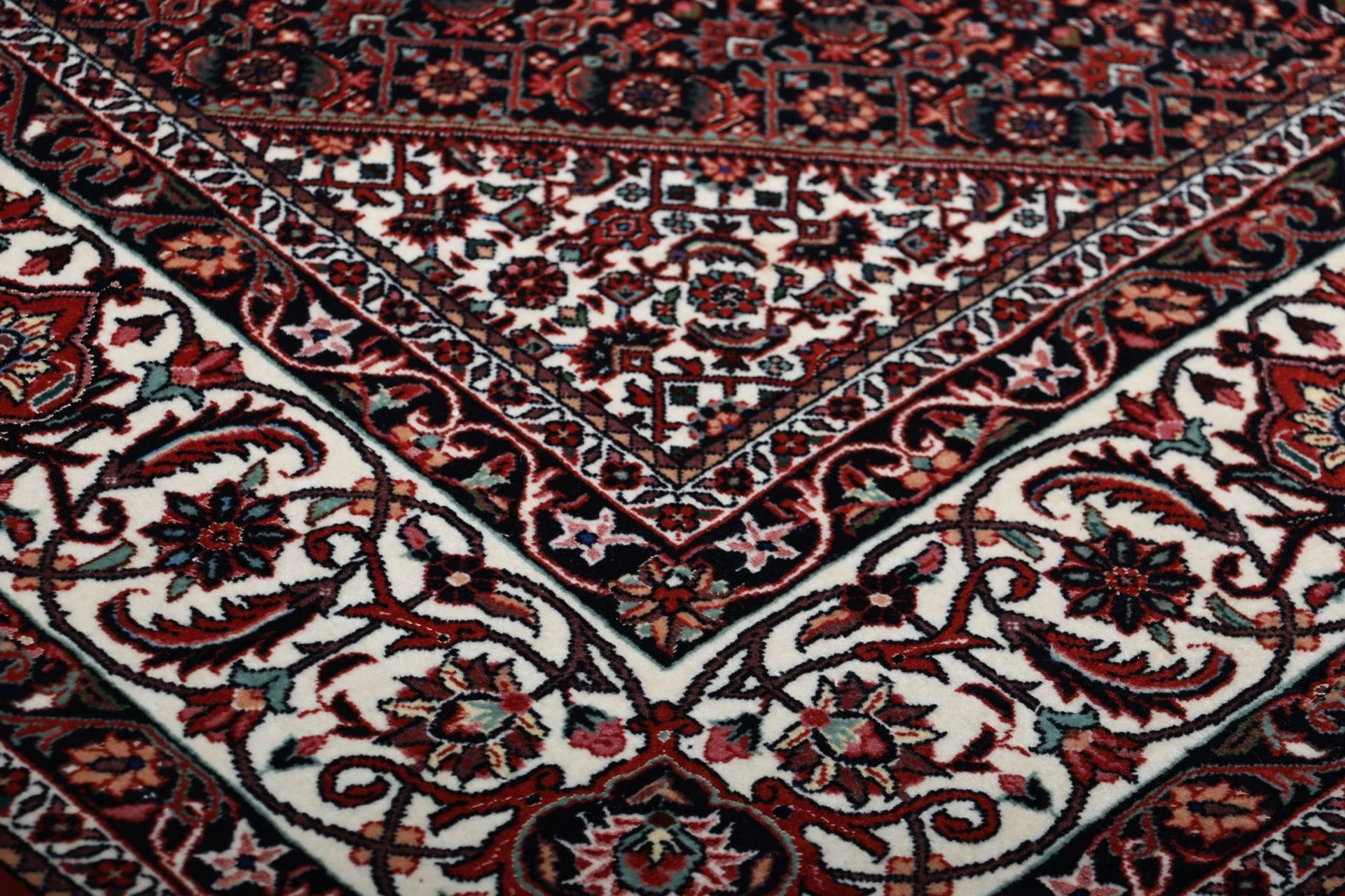 Bijar Perserteppich 200 × 213 cm aus Wolle & Seide, handgeknüpft