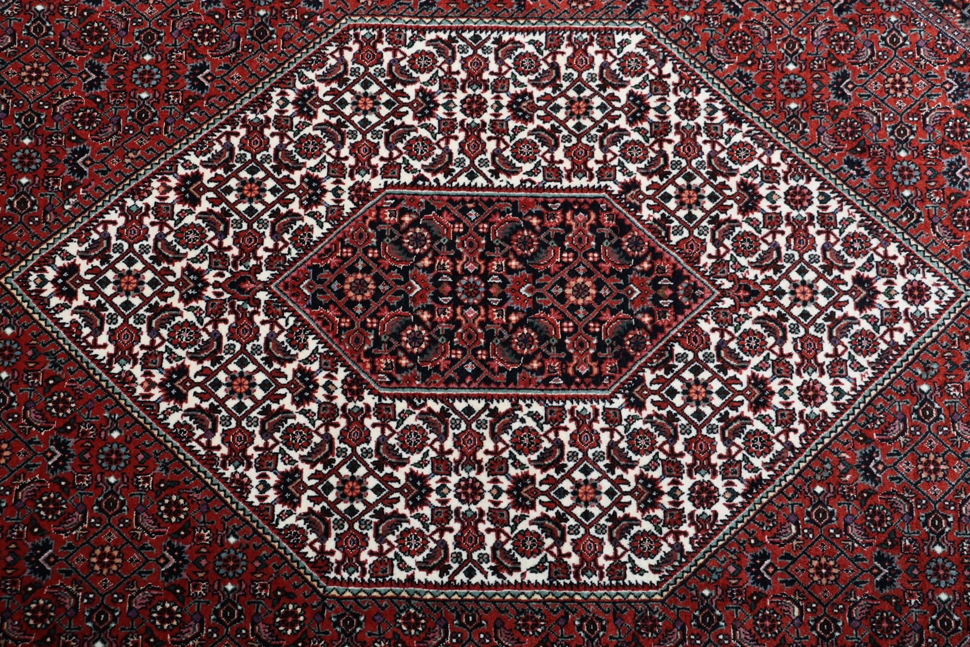 Bijar Perserteppich 200 × 213 cm aus Wolle & Seide, handgeknüpft