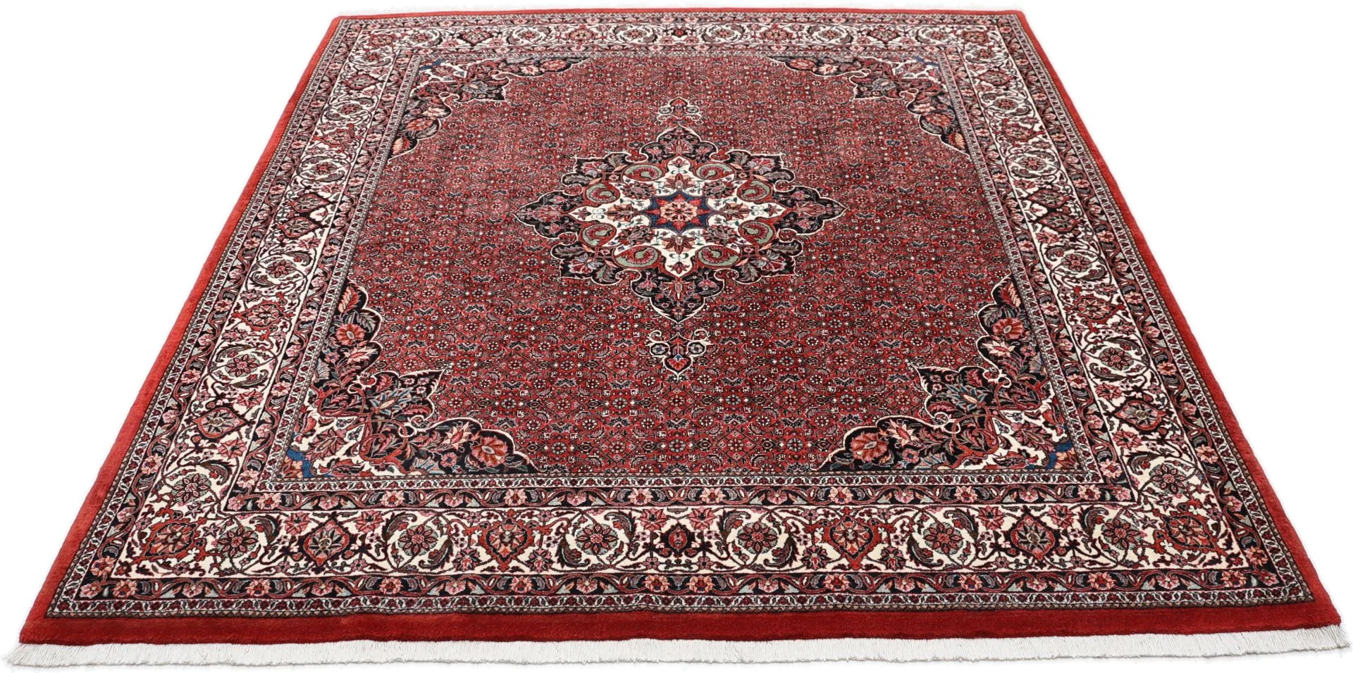 Handgeknüpfter Bijar Perserteppich, 205 × 220 cm, Wolle & Seide