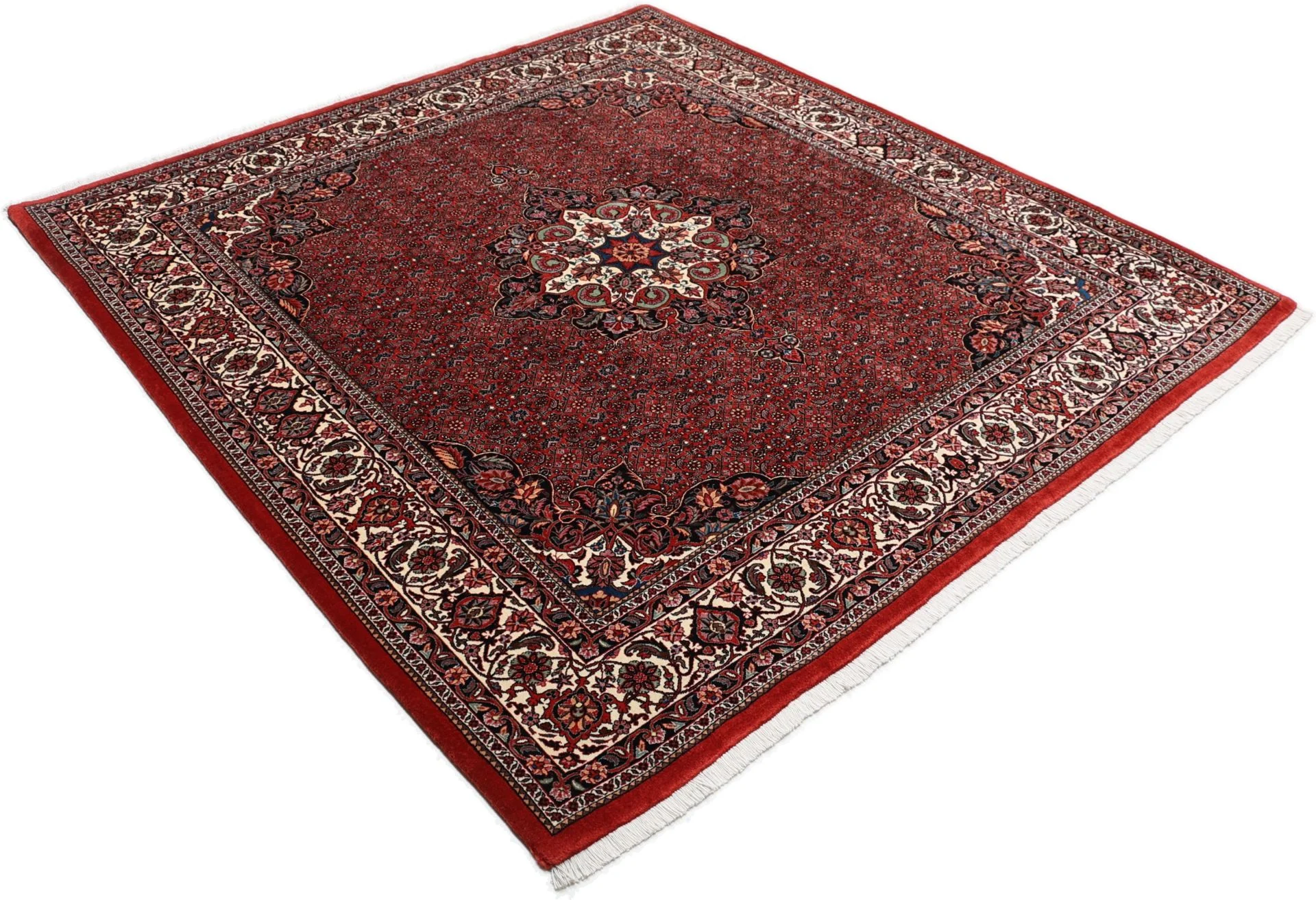 Handgeknüpfter Bijar Perserteppich, 205 × 220 cm, Wolle & Seide