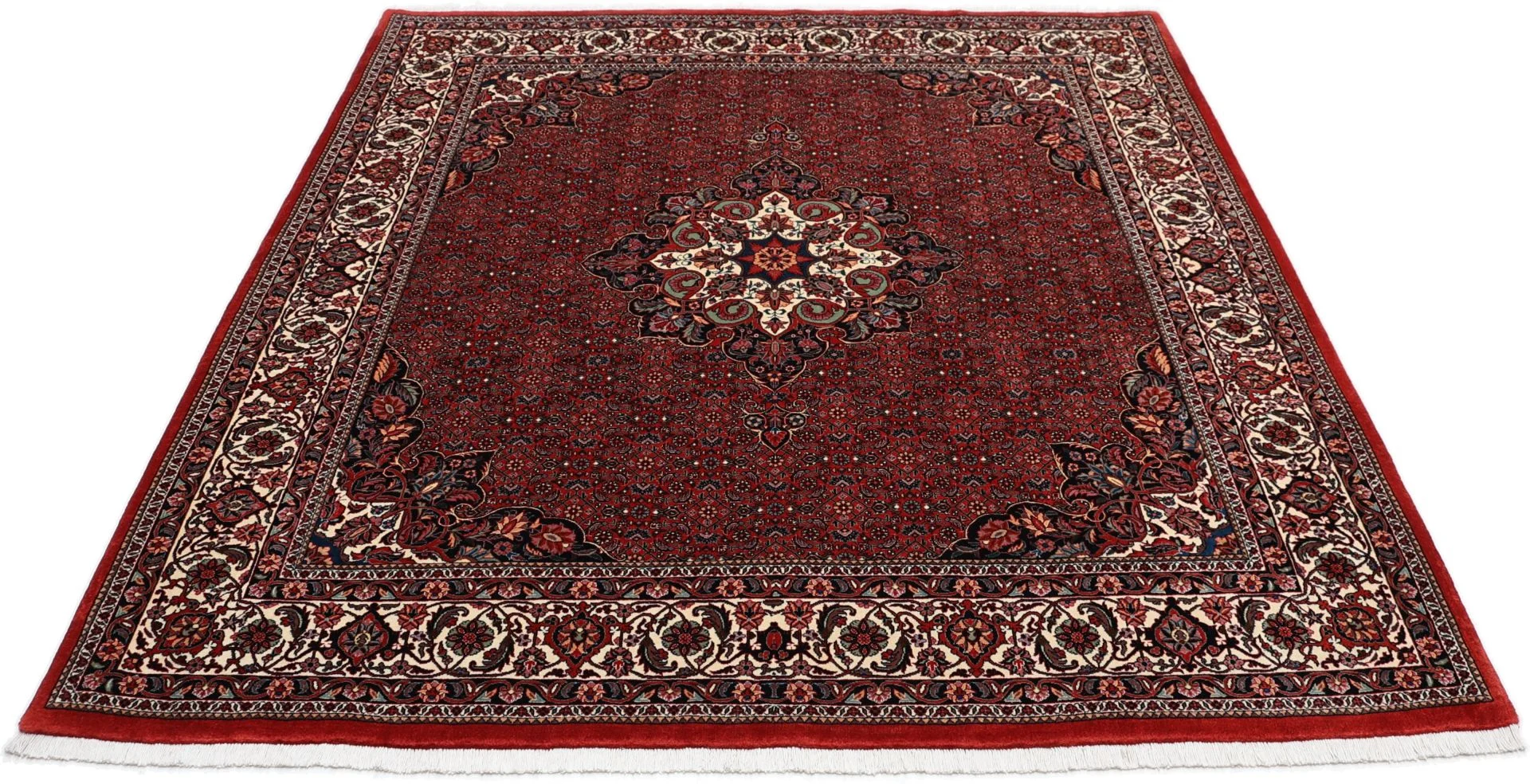 Handgeknüpfter Bijar Perserteppich, 205 × 220 cm, Wolle & Seide