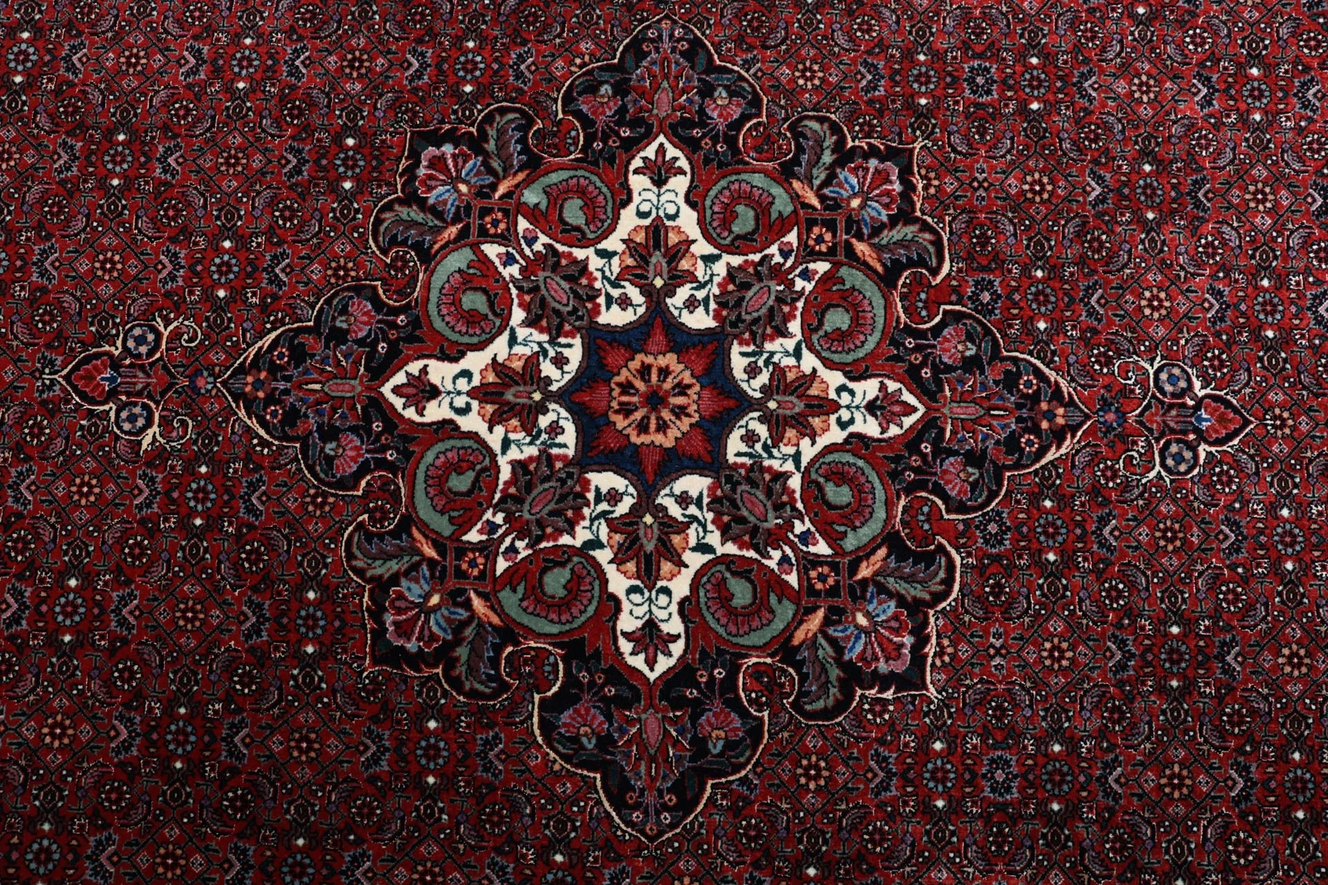 Handgeknüpfter Bijar Perserteppich, 205 × 220 cm, Wolle & Seide