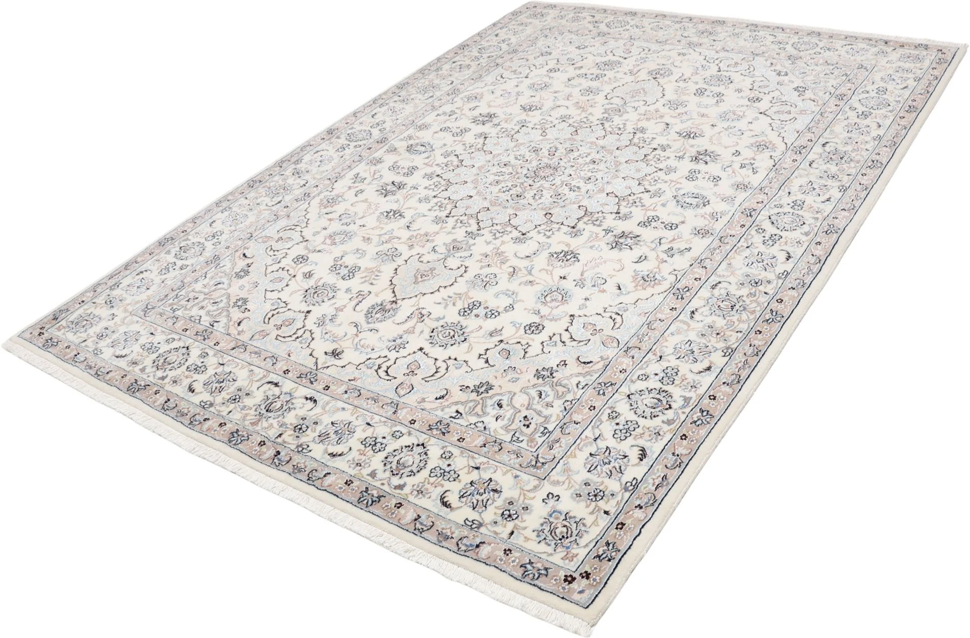 Nain Perserteppich 174 × 247 cm aus Wolle & Seide, handgeknüpft