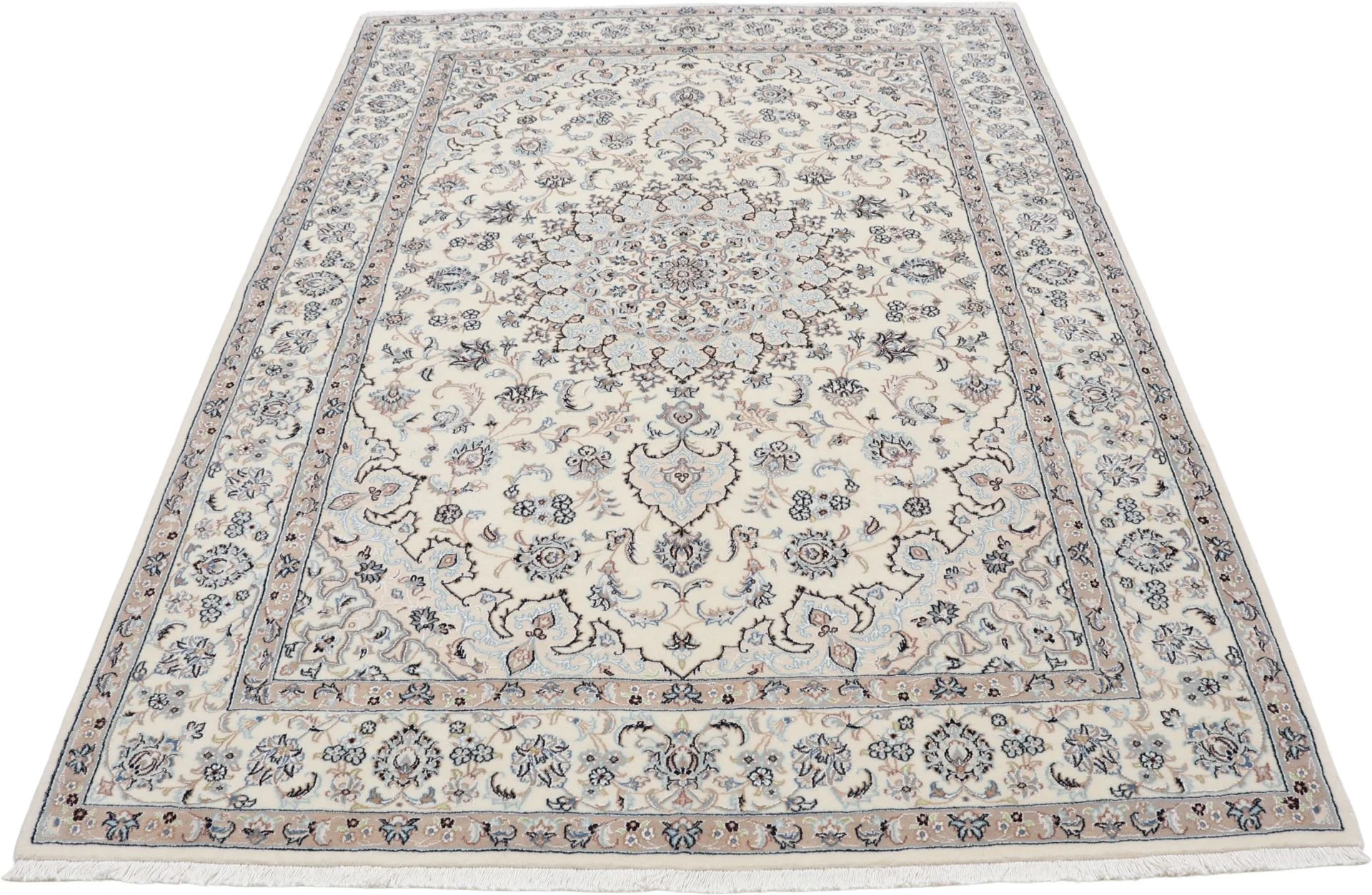 Nain Perserteppich 174 × 247 cm aus Wolle & Seide, handgeknüpft