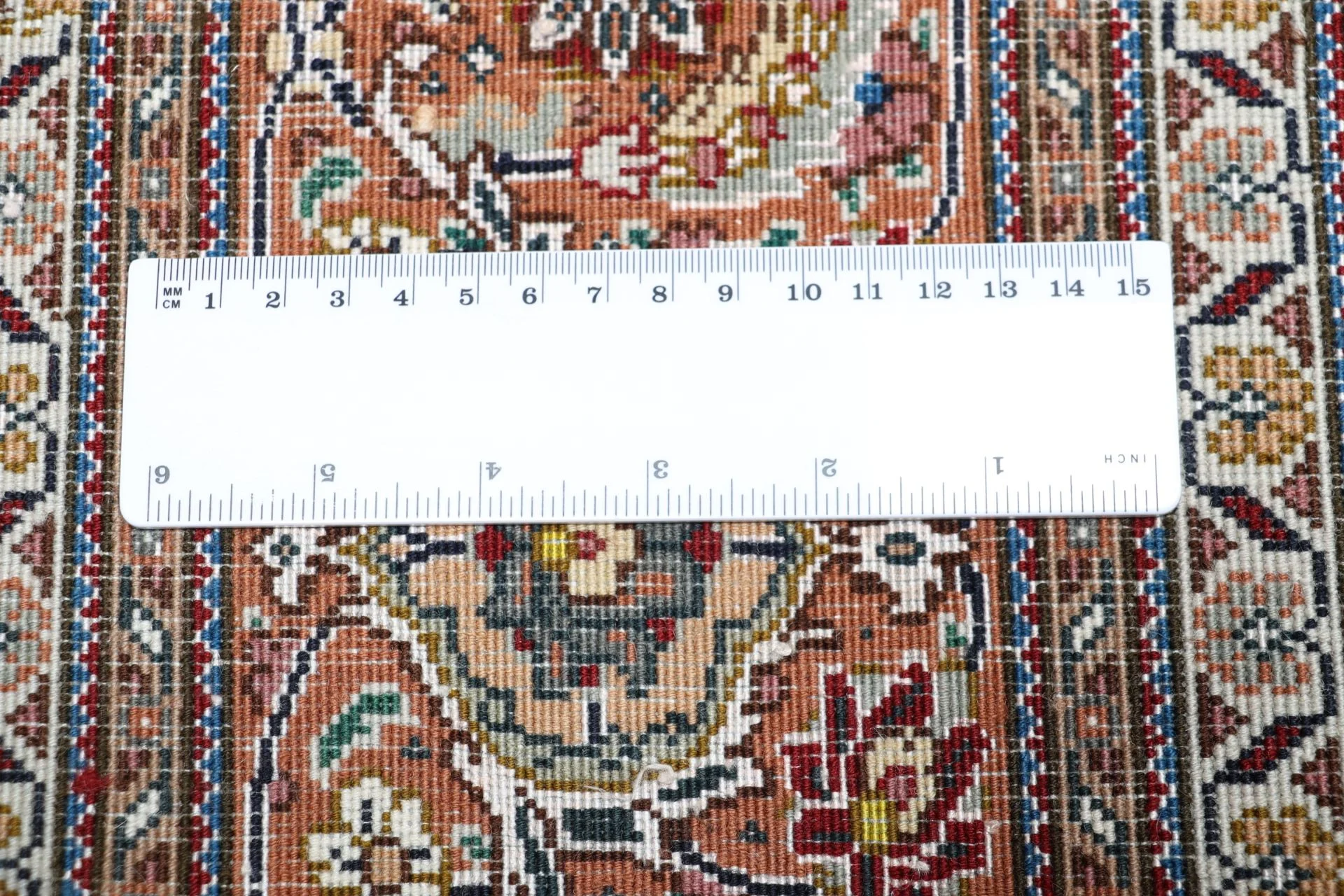 Handgeknüpfter Täbriz Perserteppich, 172 × 250 cm, Wolle & Seide