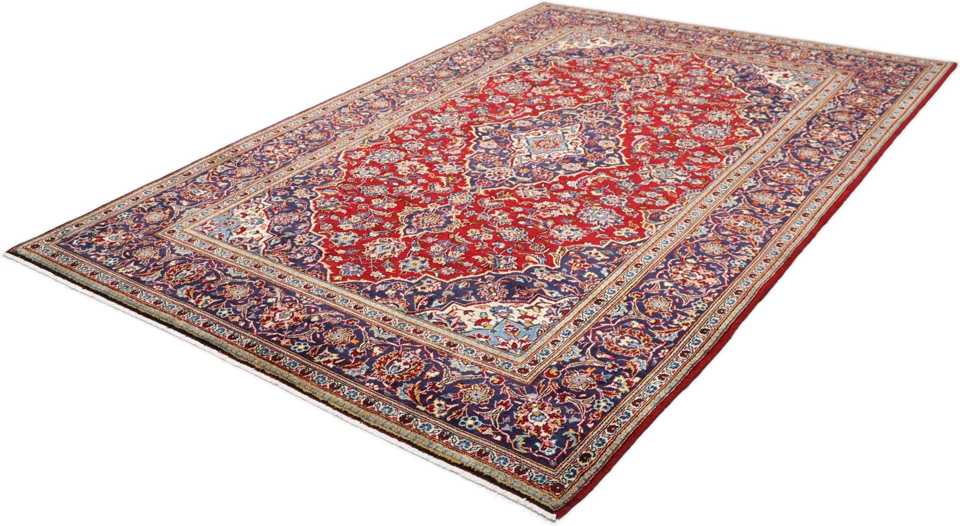 Handgeknüpfter Kashan Perserteppich 200 × 300 cm