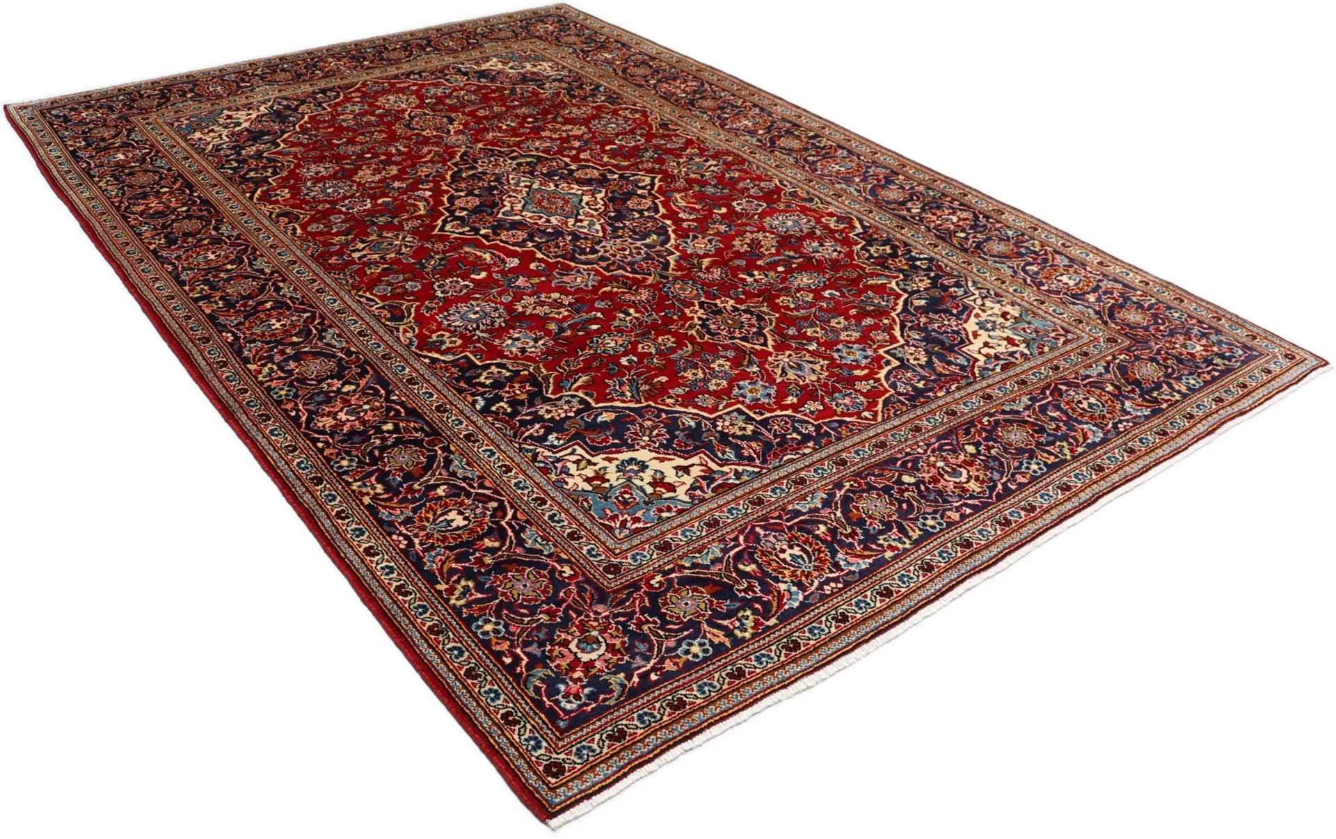 Handgeknüpfter Kashan Perserteppich 200 × 300 cm