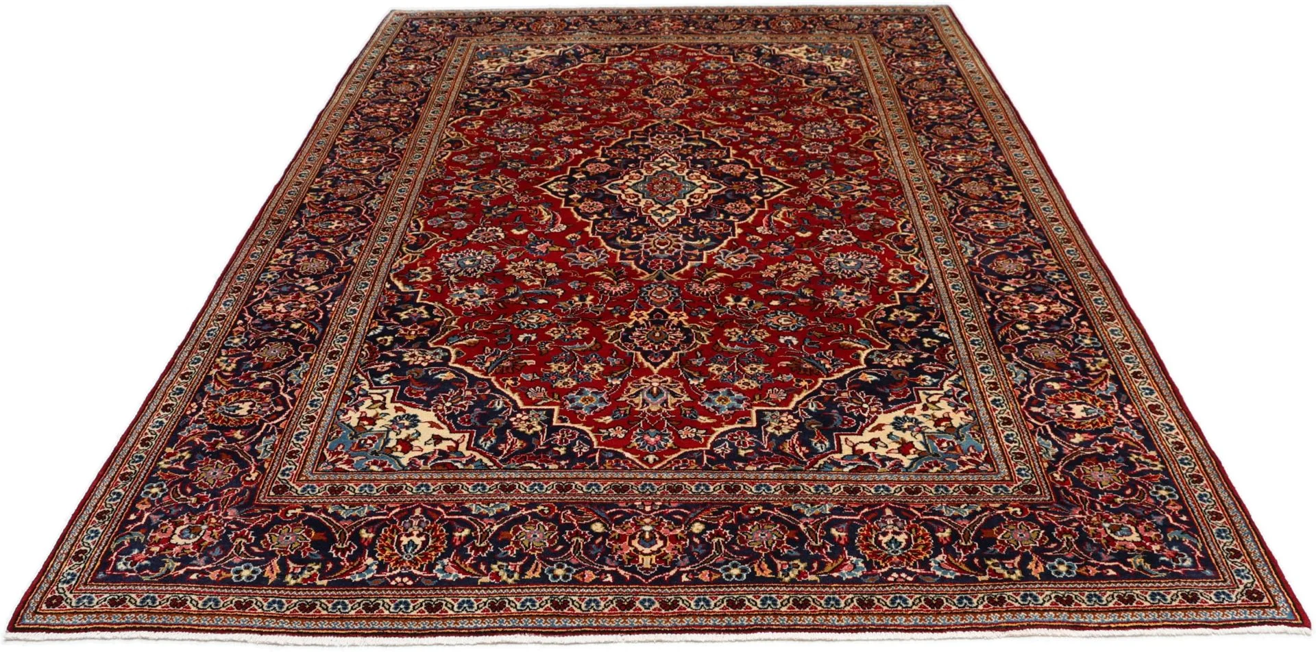 Handgeknüpfter Kashan Perserteppich 200 × 300 cm