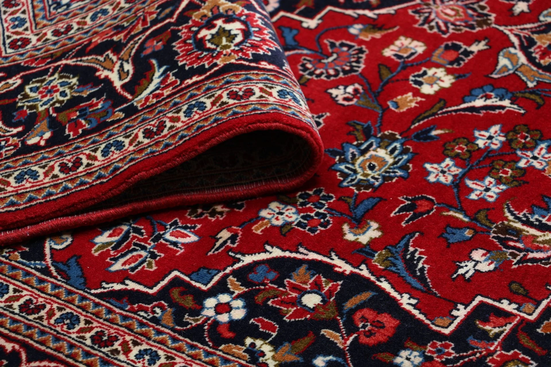 Handgeknüpfter Kashan Perserteppich, 203 × 306 cm, Wolle