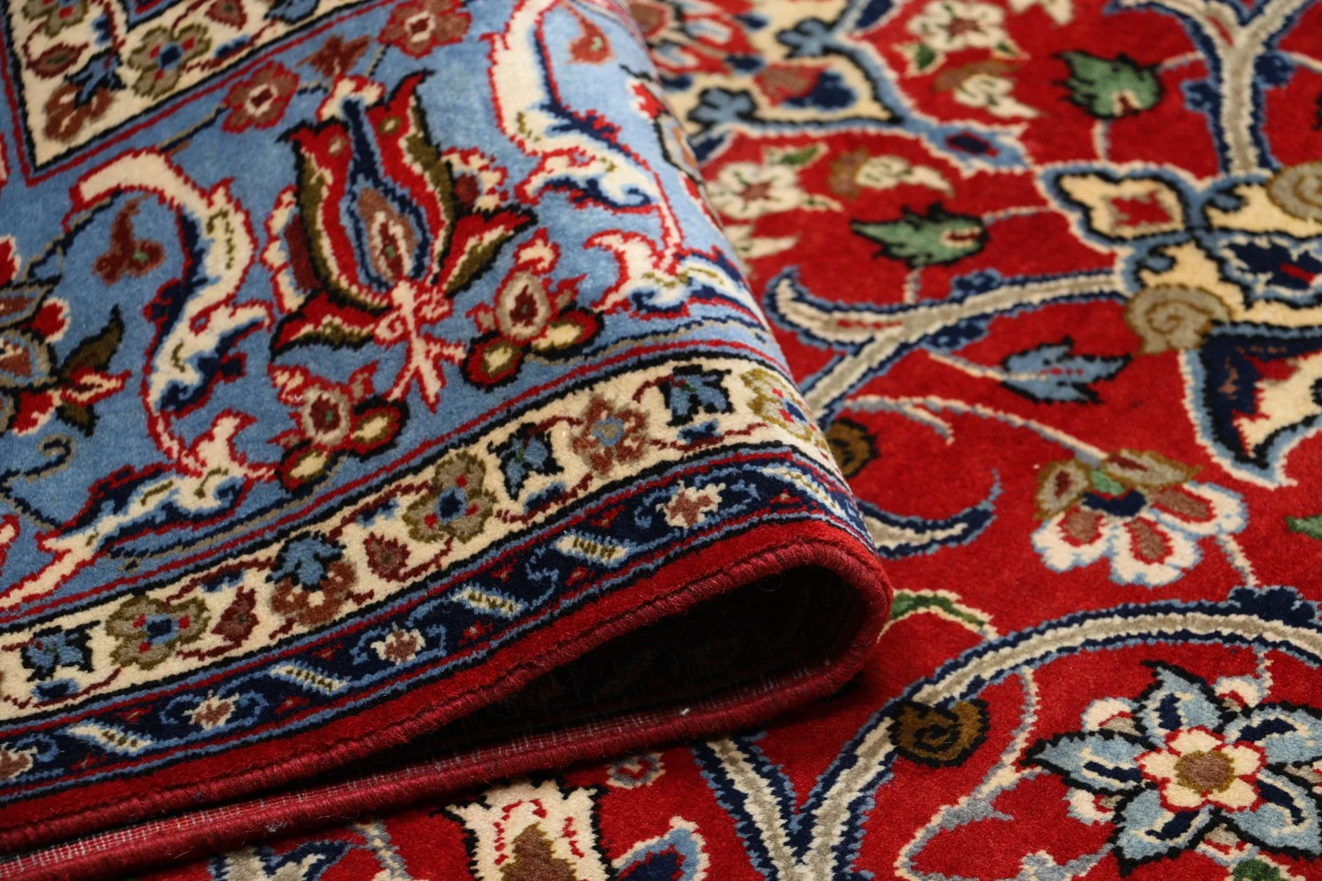 Handgeknüpfter Isfahan Perserteppich 212 × 324 cm