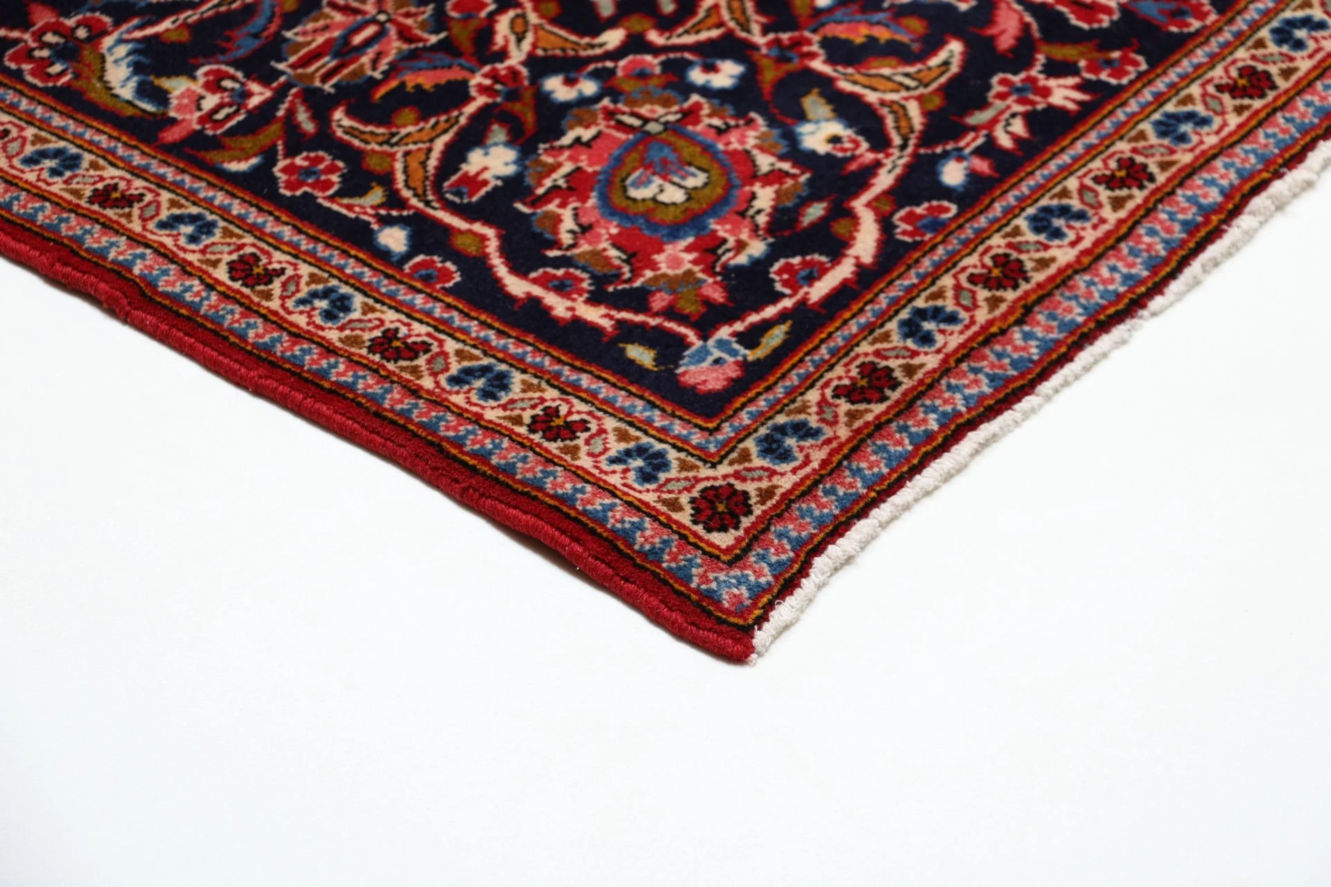 Handgeknüpfter Kashan Perserteppich 198 × 304 cm