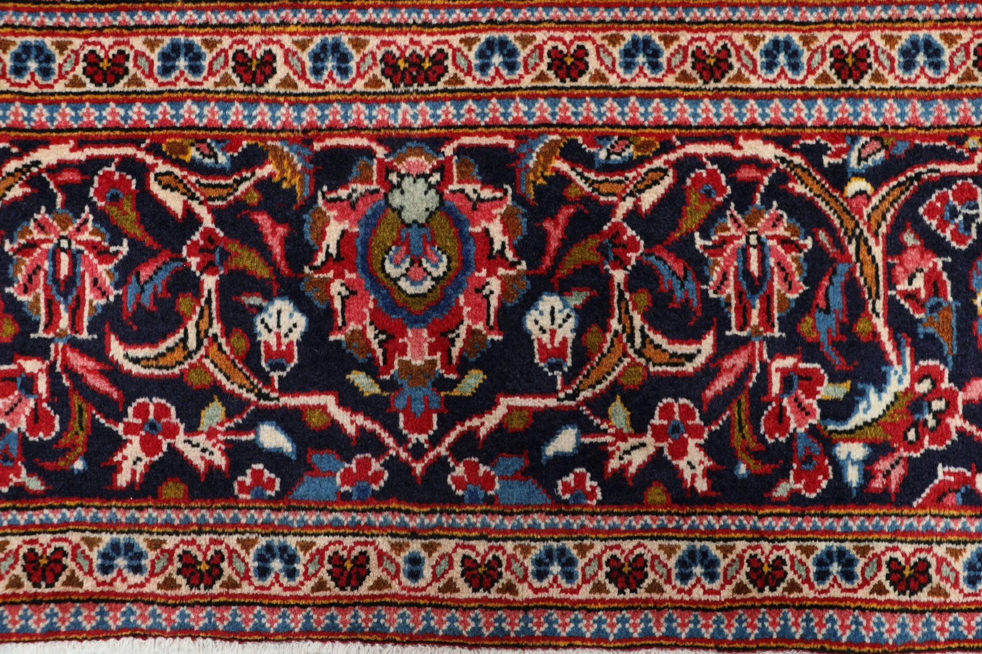 Handgeknüpfter Kashan Perserteppich 198 × 304 cm