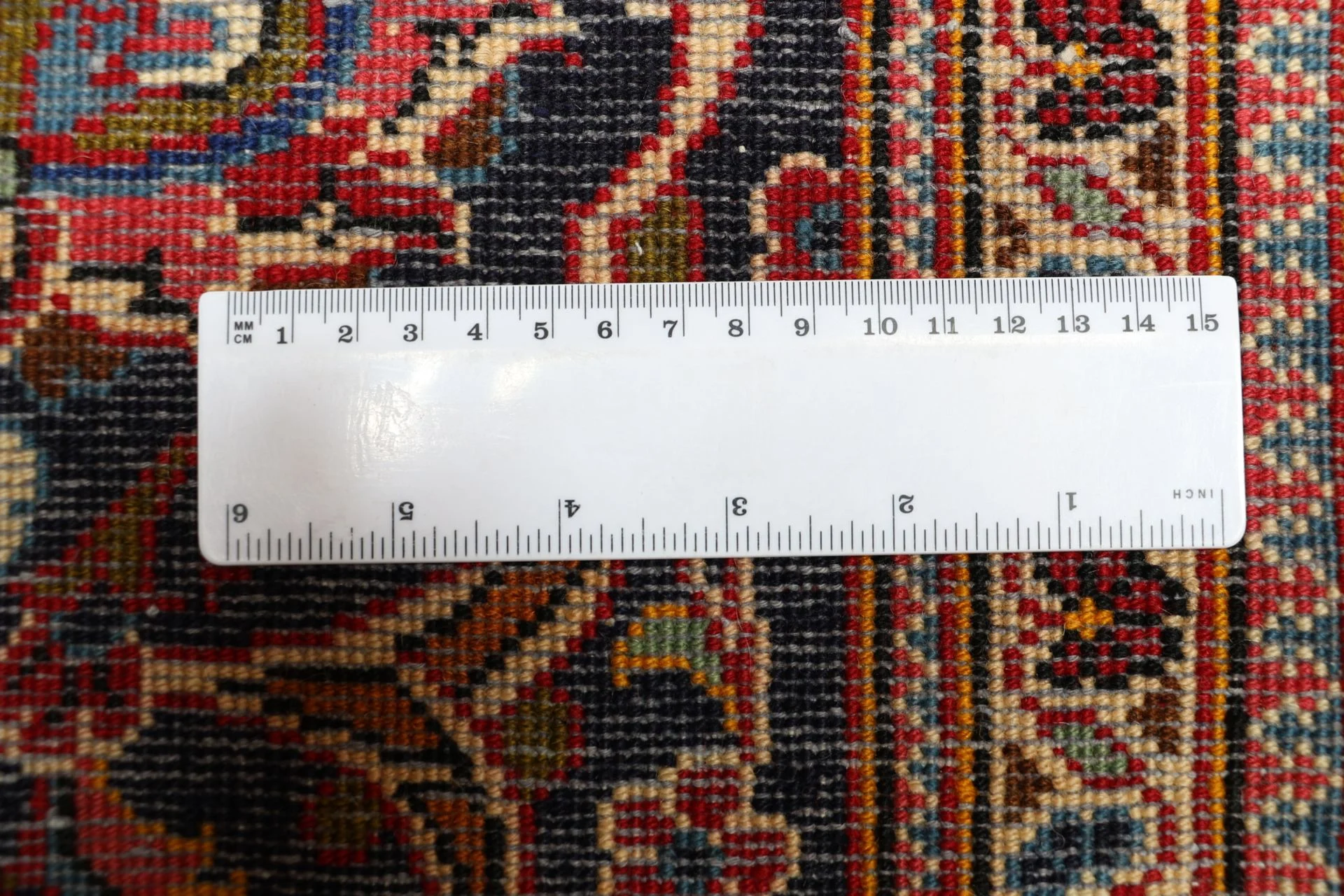 Handgeknüpfter Kashan Perserteppich 198 × 304 cm