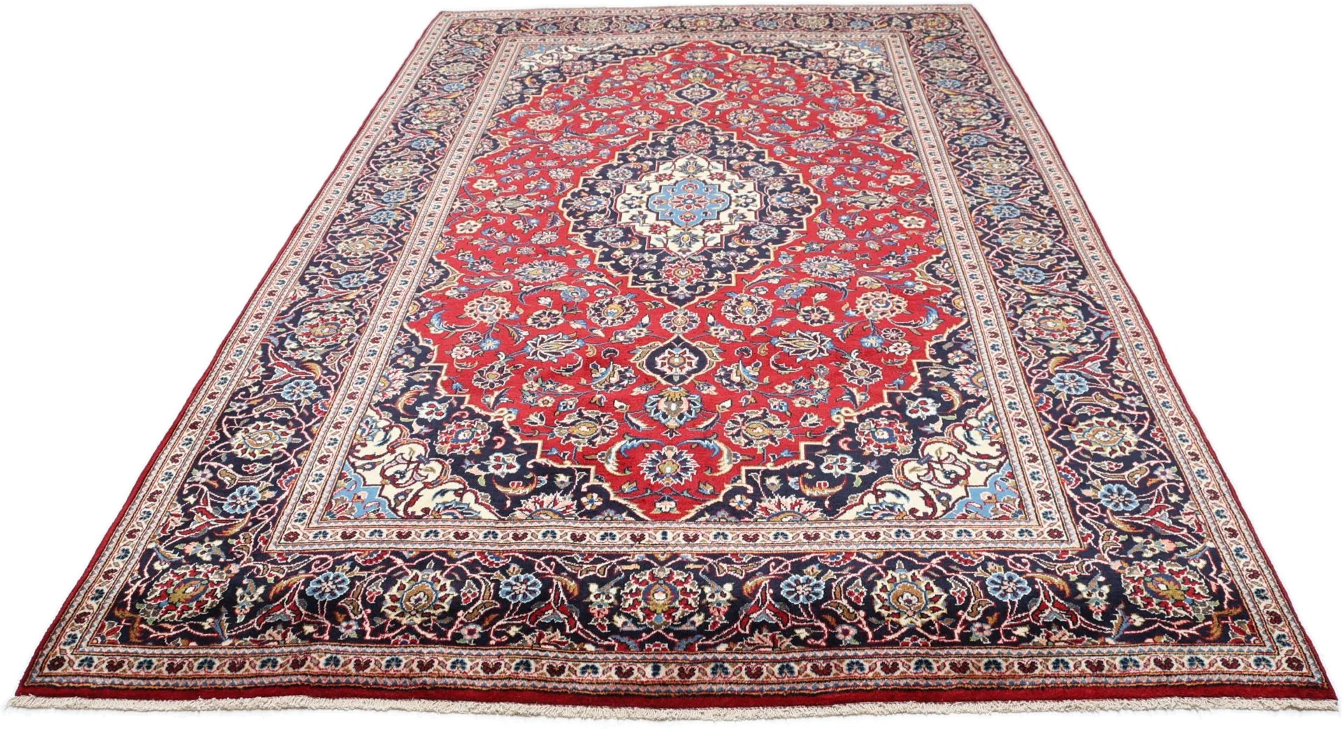 Kashan Perserteppich aus Iran, 198 × 316 cm