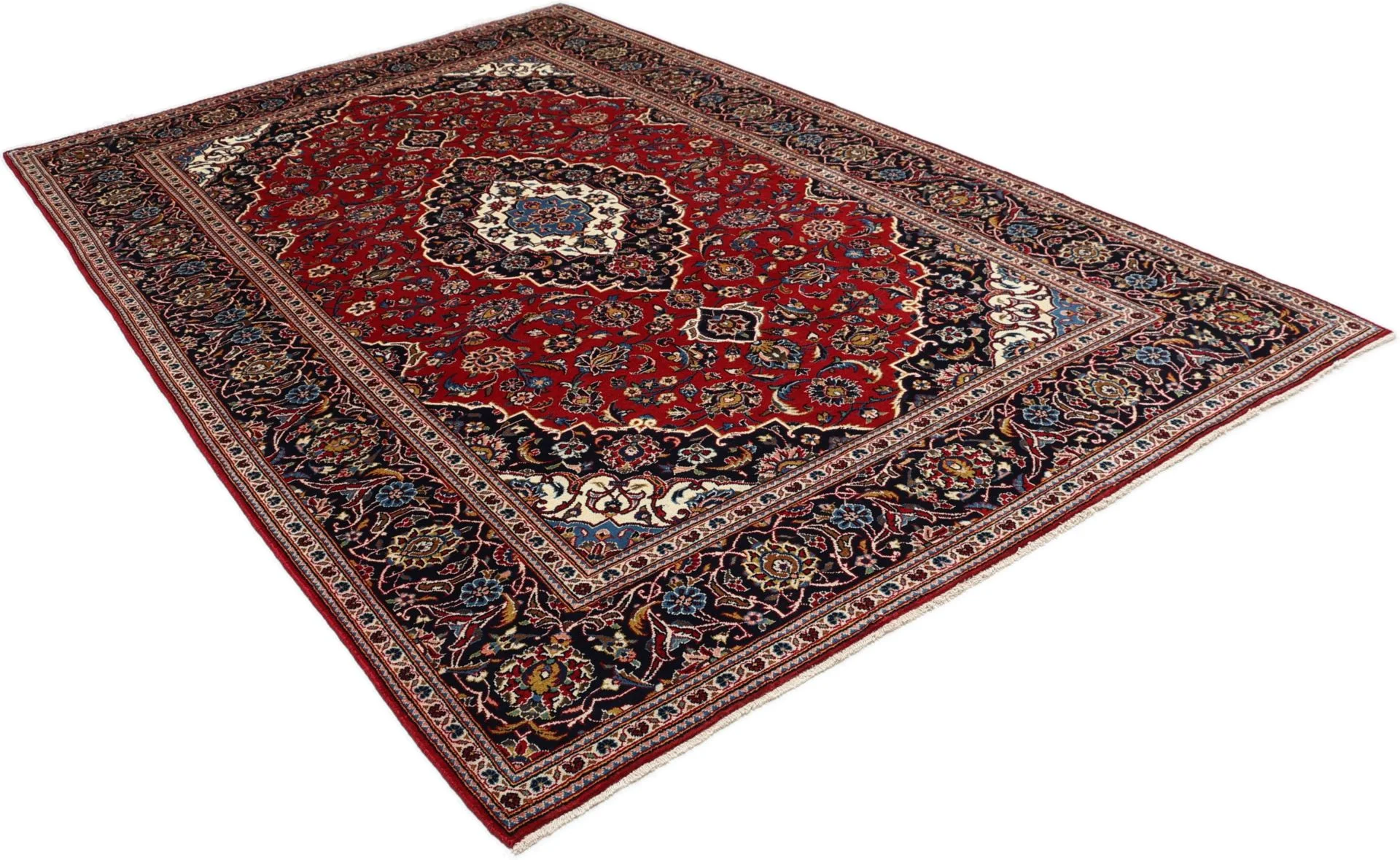 Kashan Perserteppich aus Iran, 198 × 316 cm