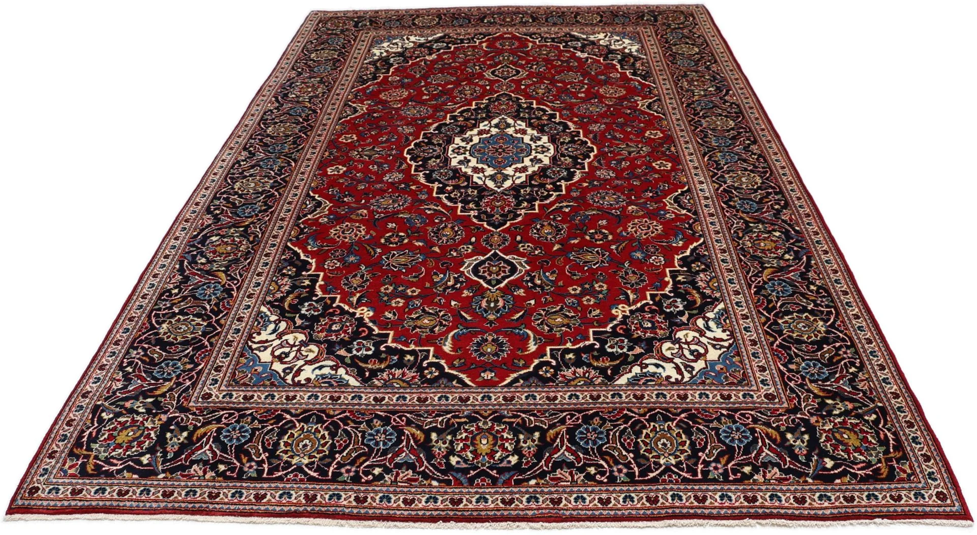 Kashan Perserteppich aus Iran, 198 × 316 cm