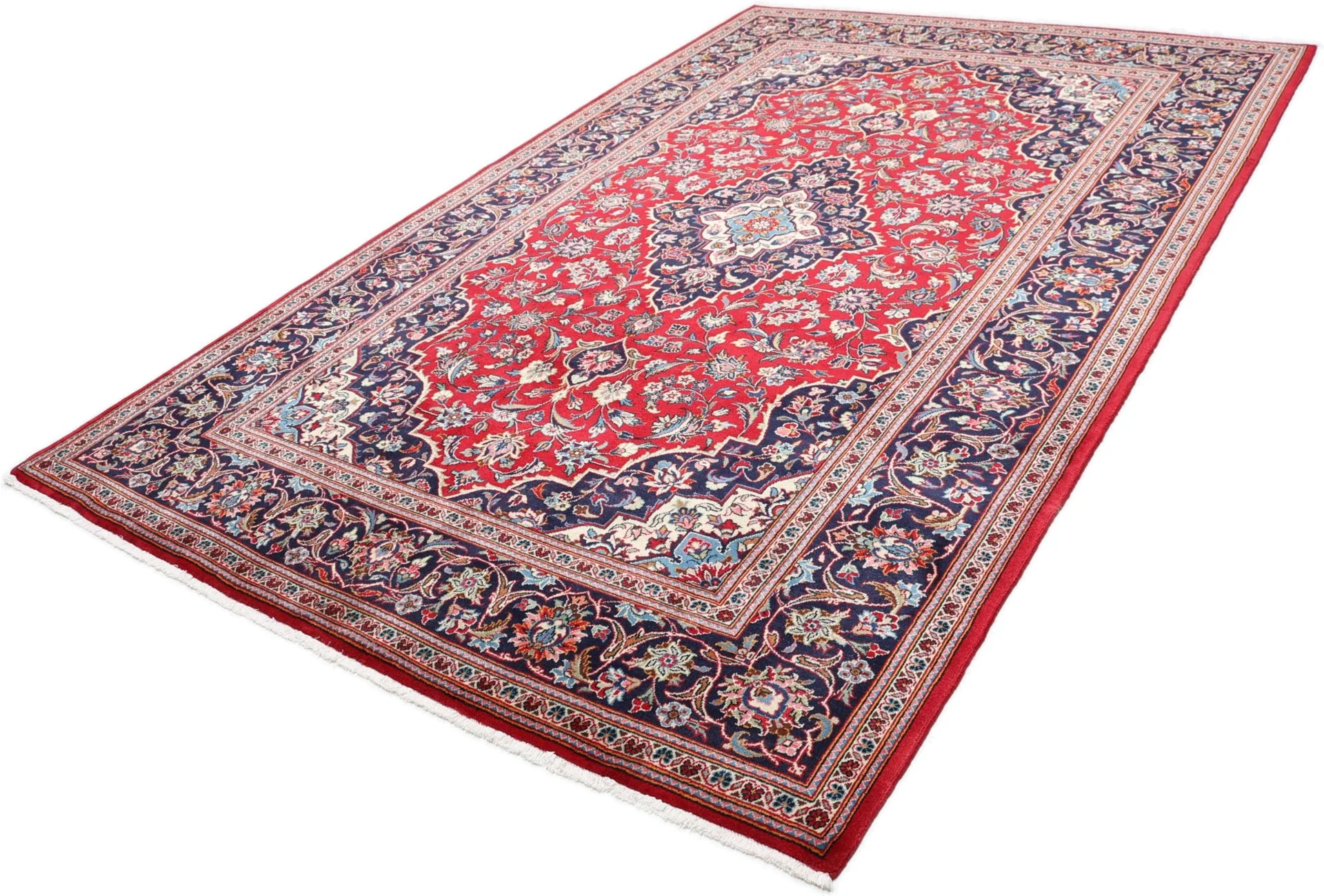 Handgeknüpfter Kashan Perserteppich, 200 × 300 cm, Wolle