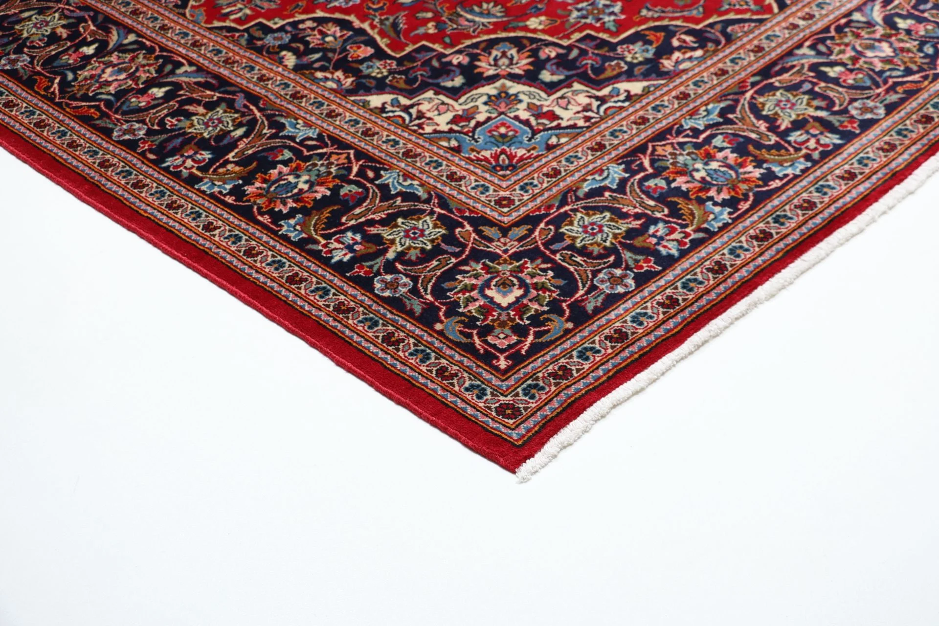 Handgeknüpfter Kashan Perserteppich, 200 × 300 cm, Wolle