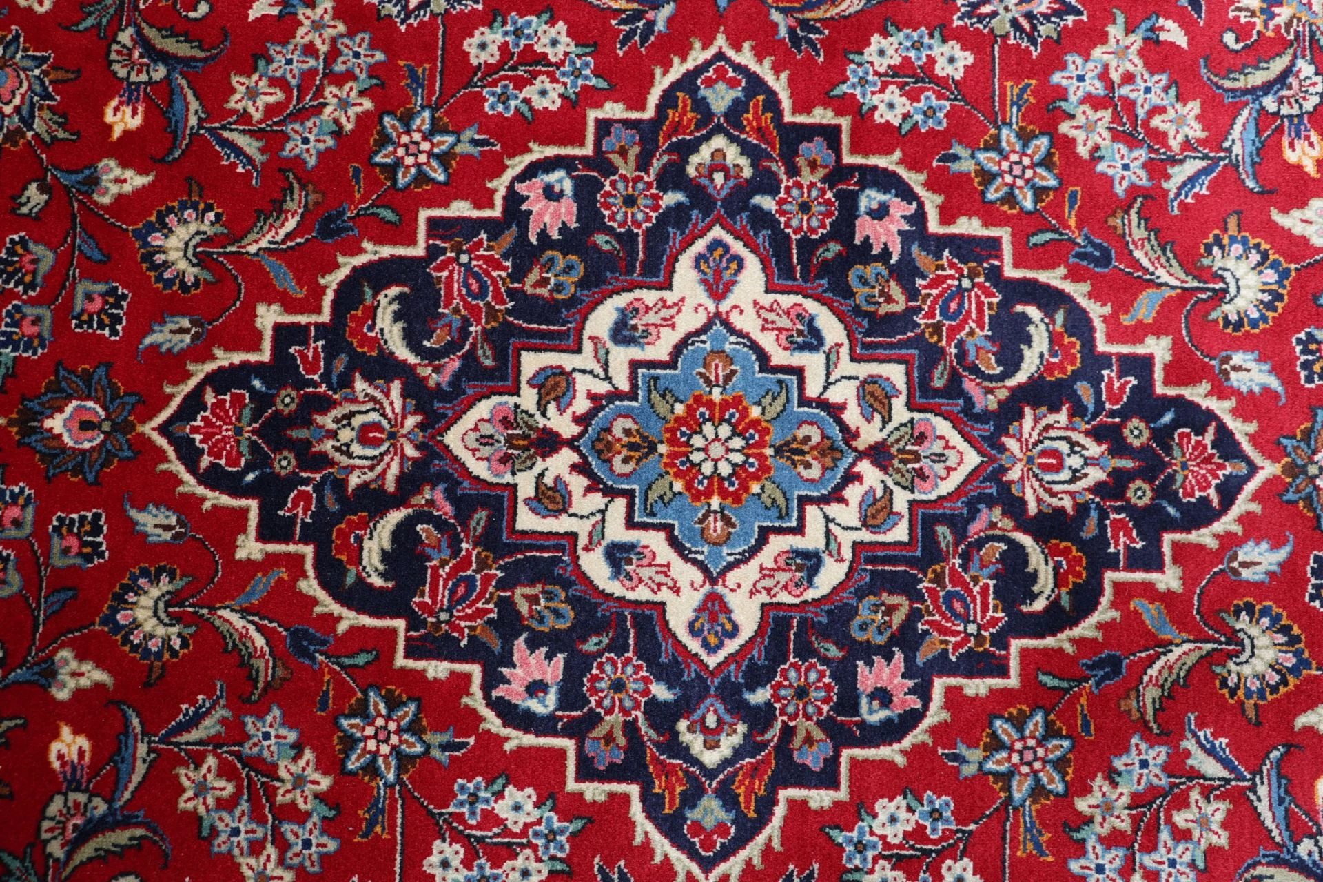 Handgeknüpfter Kashan Perserteppich, 200 × 300 cm, Wolle