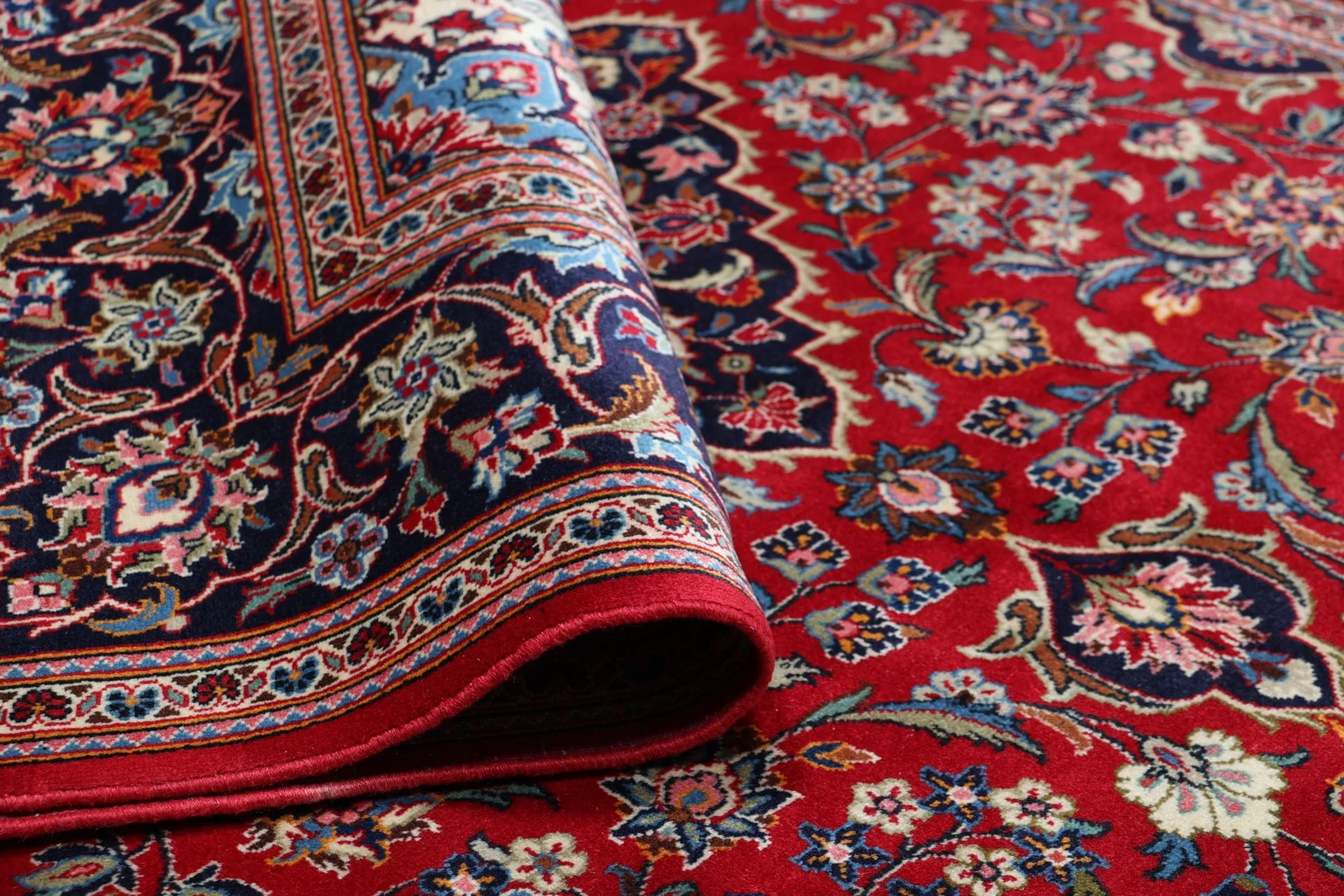 Handgeknüpfter Kashan Perserteppich, 200 × 300 cm, Wolle